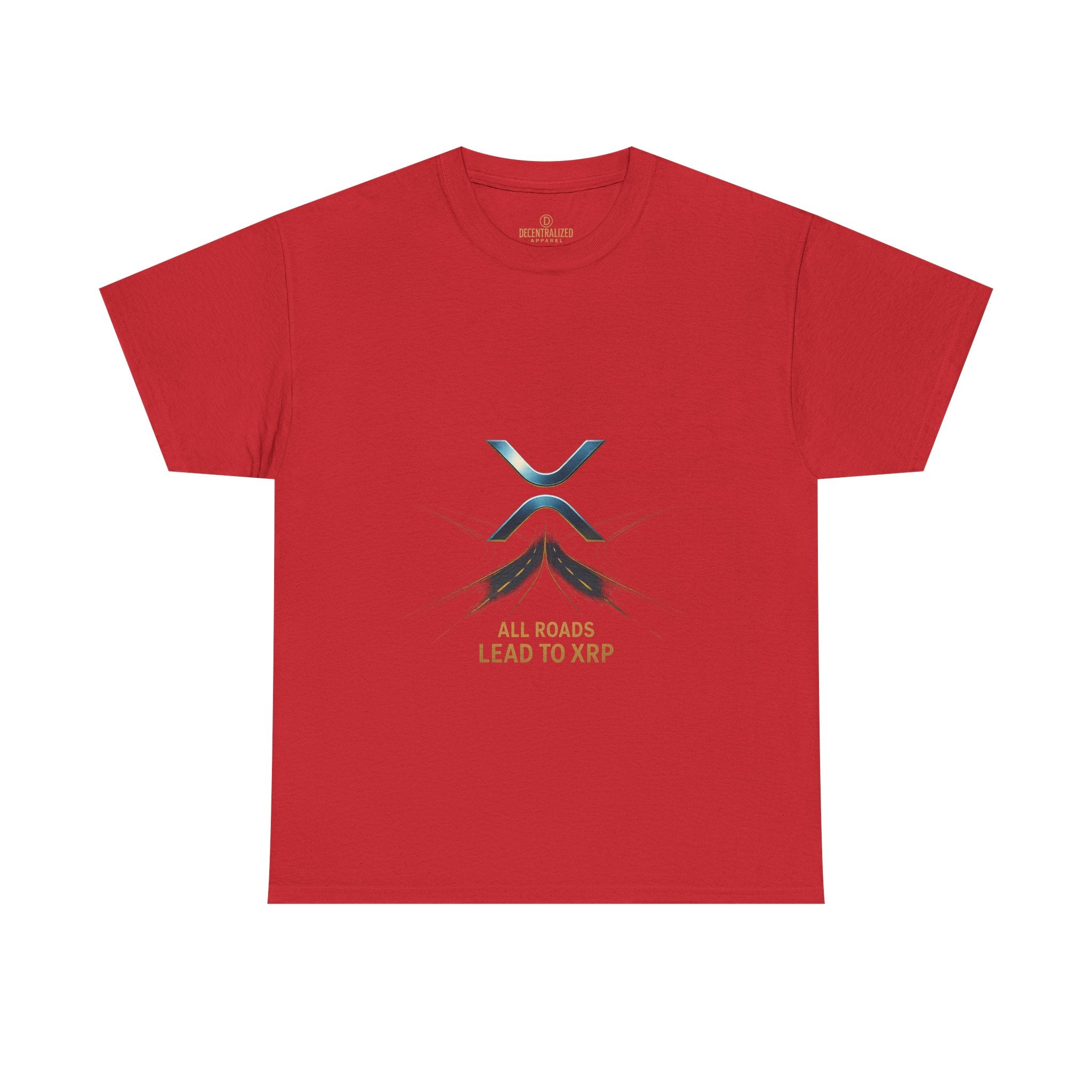 All Roads Lead to XRP T-Shirt — Crypto Ripple Logo Tee