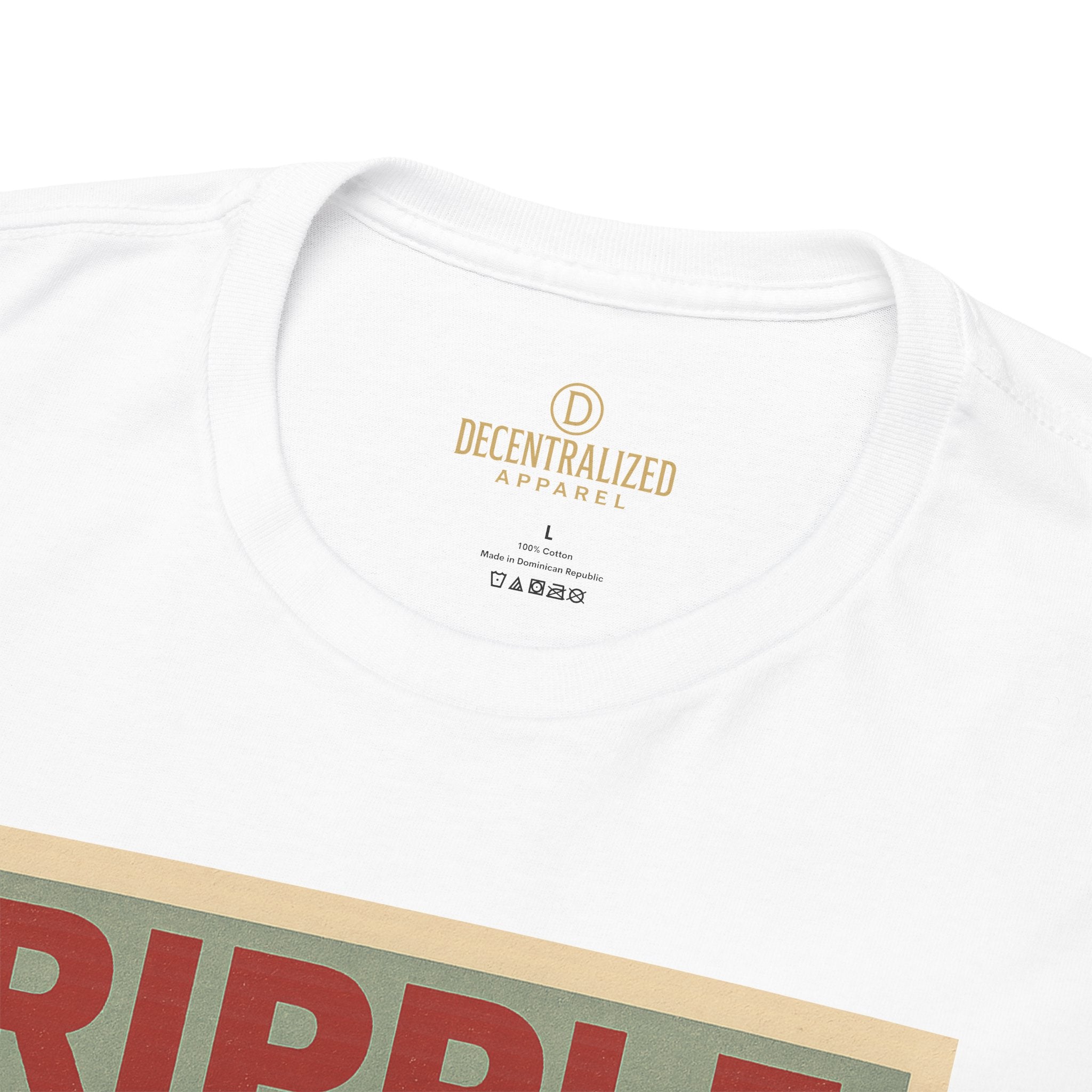 Ripple Effect Tee — Vintage Wave XRP Crypto Graphic T-Shirt