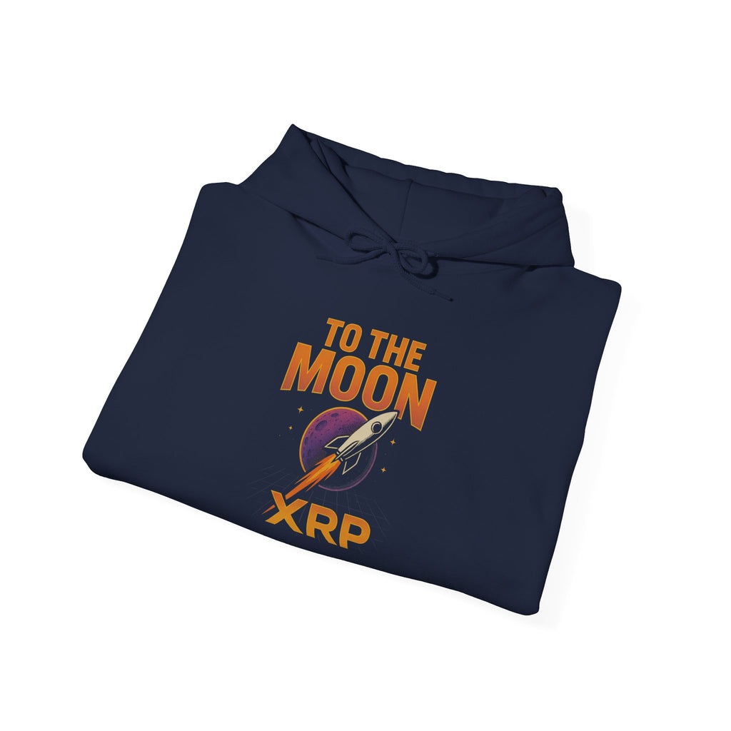 XRP To The Moon Hoodie — Crypto Investor Graphic Sweatshirt
