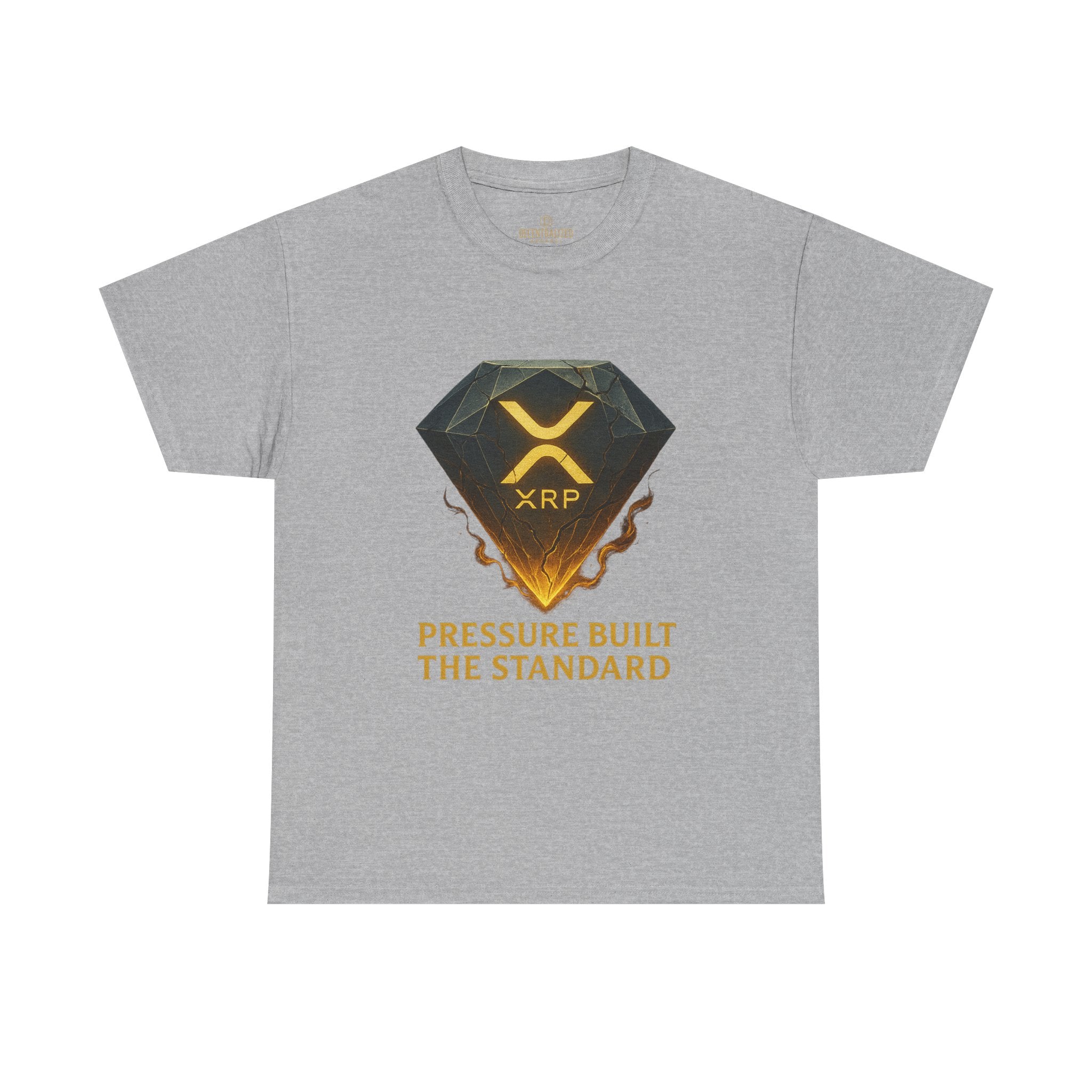 XRP Diamond Tee — "Pressure Built The Standard" Crypto Graphic T‑Shirt