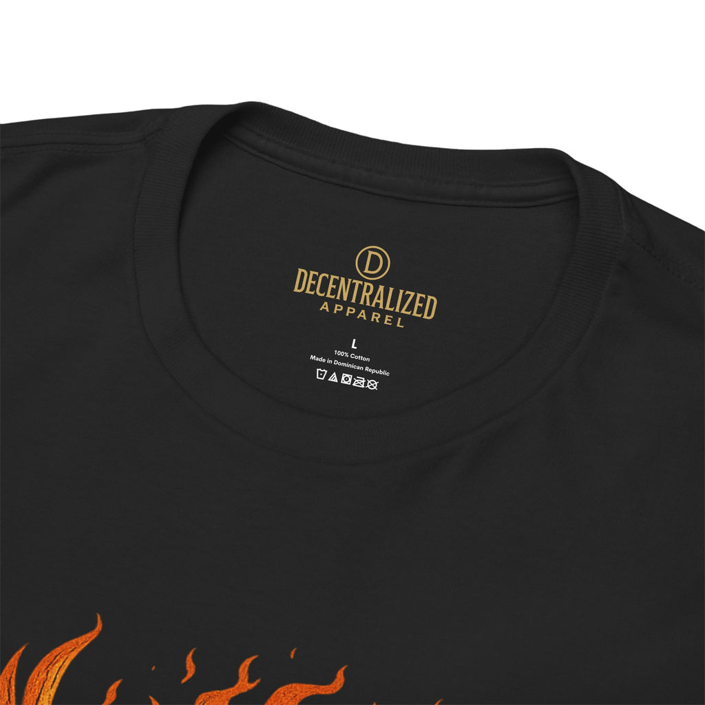 Phoenix Coin T‑Shirt — Fiery Phoenix Crypto Logo Tee