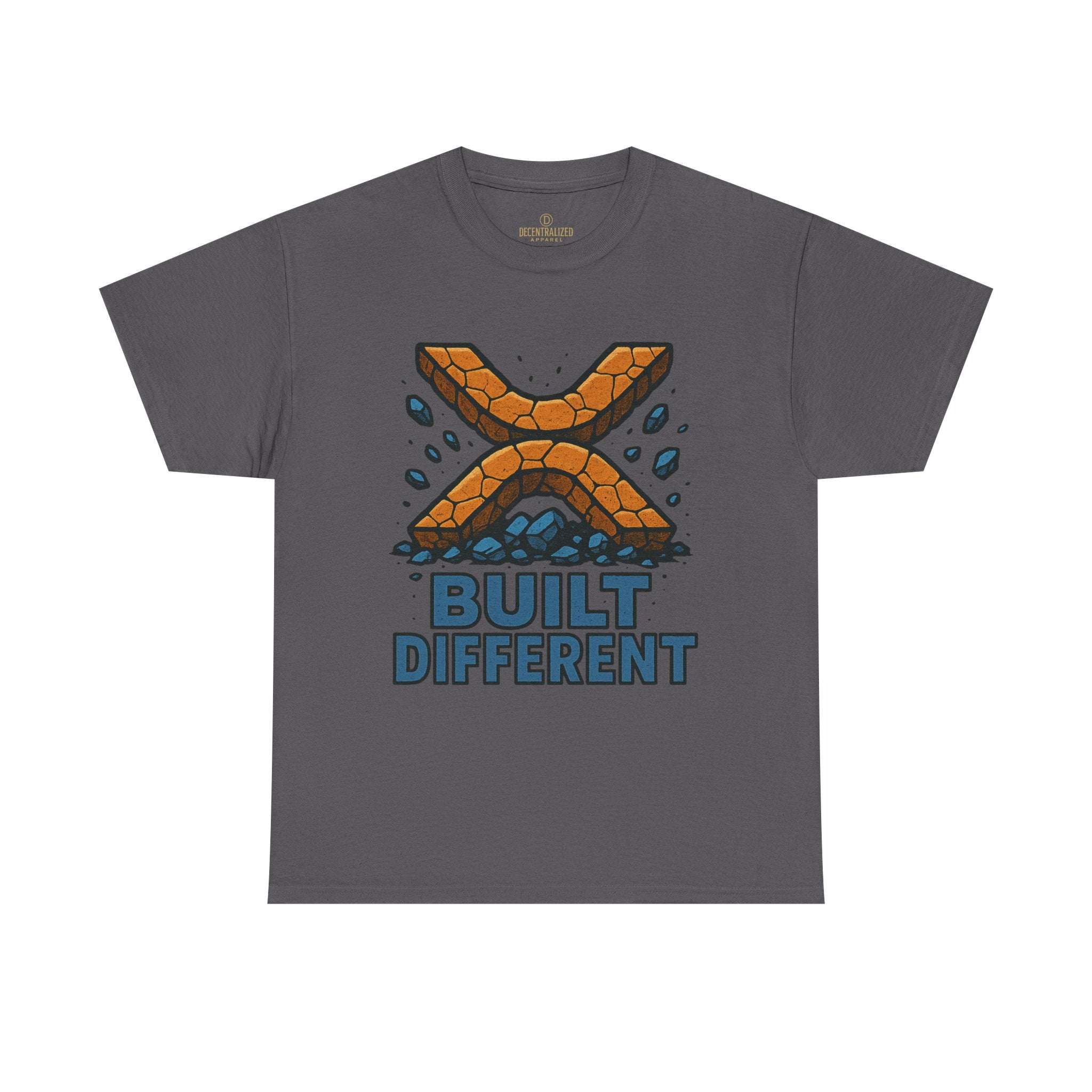 Built Different T-Shirt — Rugged Crypto X Design Tee
