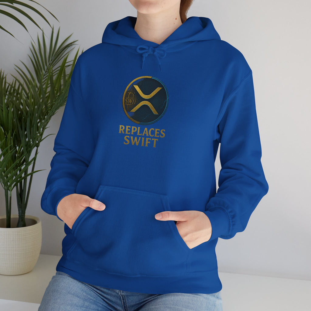 Crypto Logo Hoodie — "Replaces Swift" Ripples Design