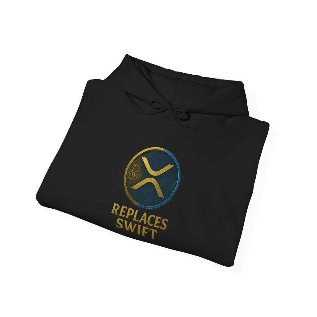 Crypto Logo Hoodie — "Replaces Swift" Ripples Design