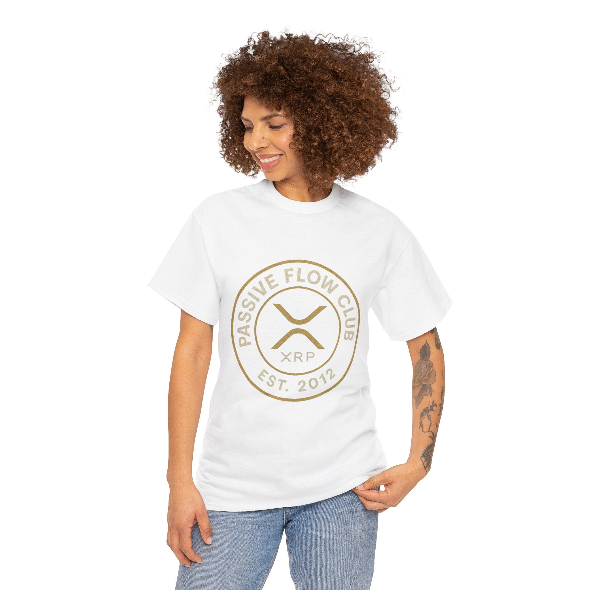 XRP Passive Flow Club T‑Shirt — Crypto Logo Tee (Est. 2012)
