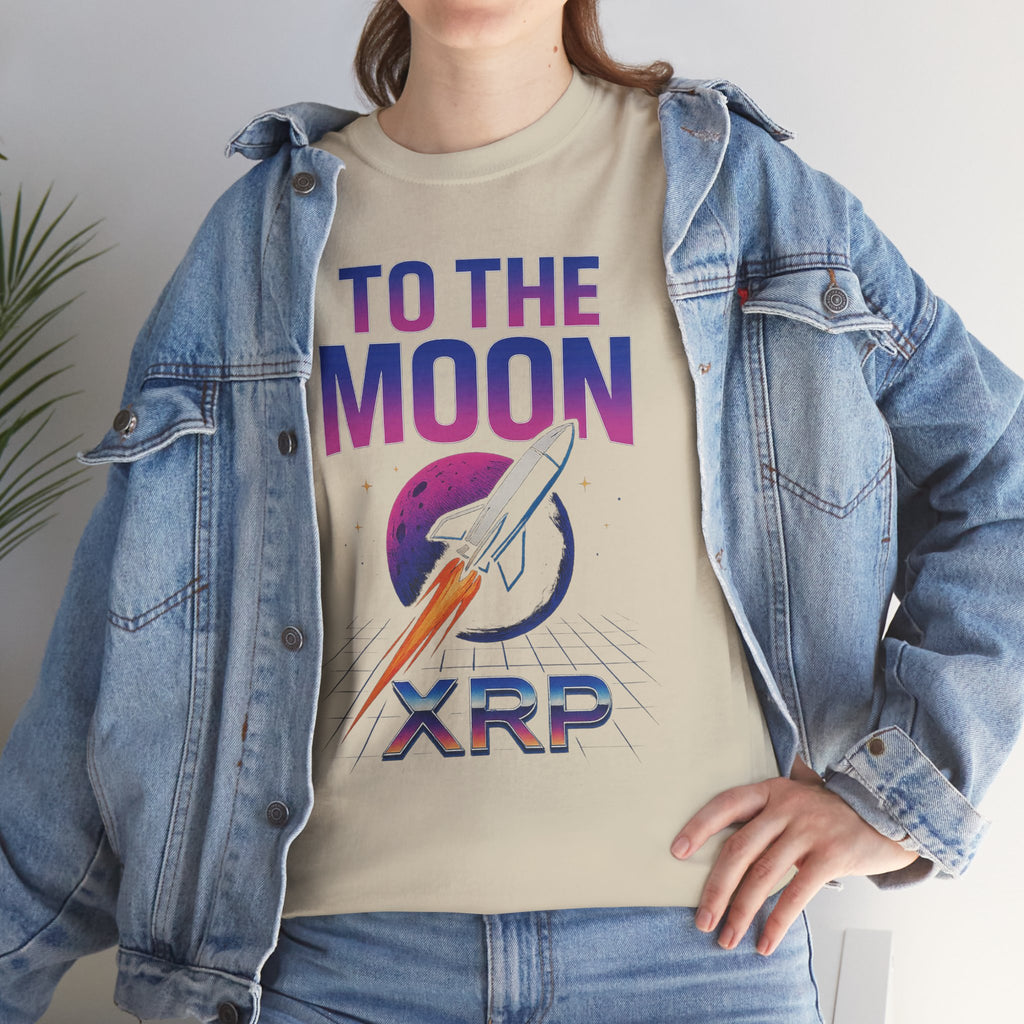XRP 'To The Moon' T-Shirt — Crypto Investor Rocket Tee