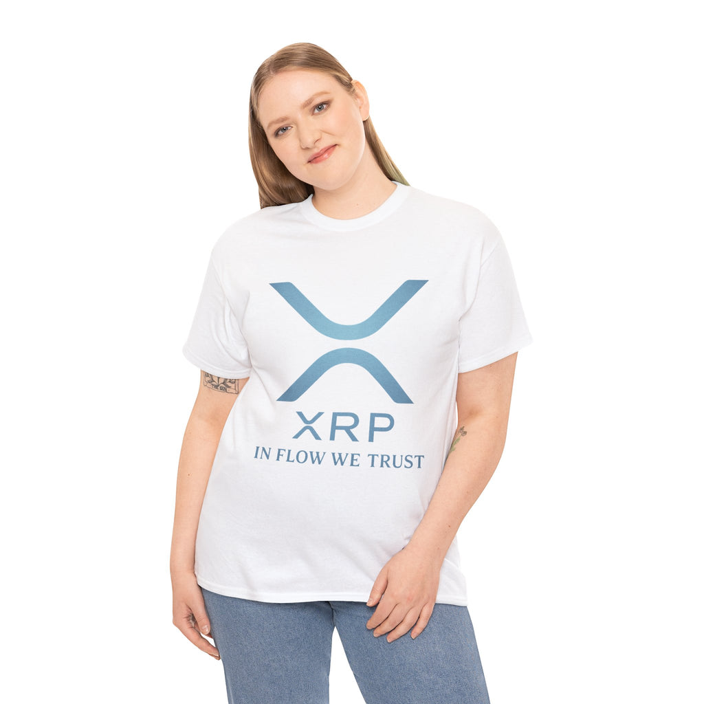 XRP Crypto Tee — "In Flow We Trust" Ripple Logo T-Shirt