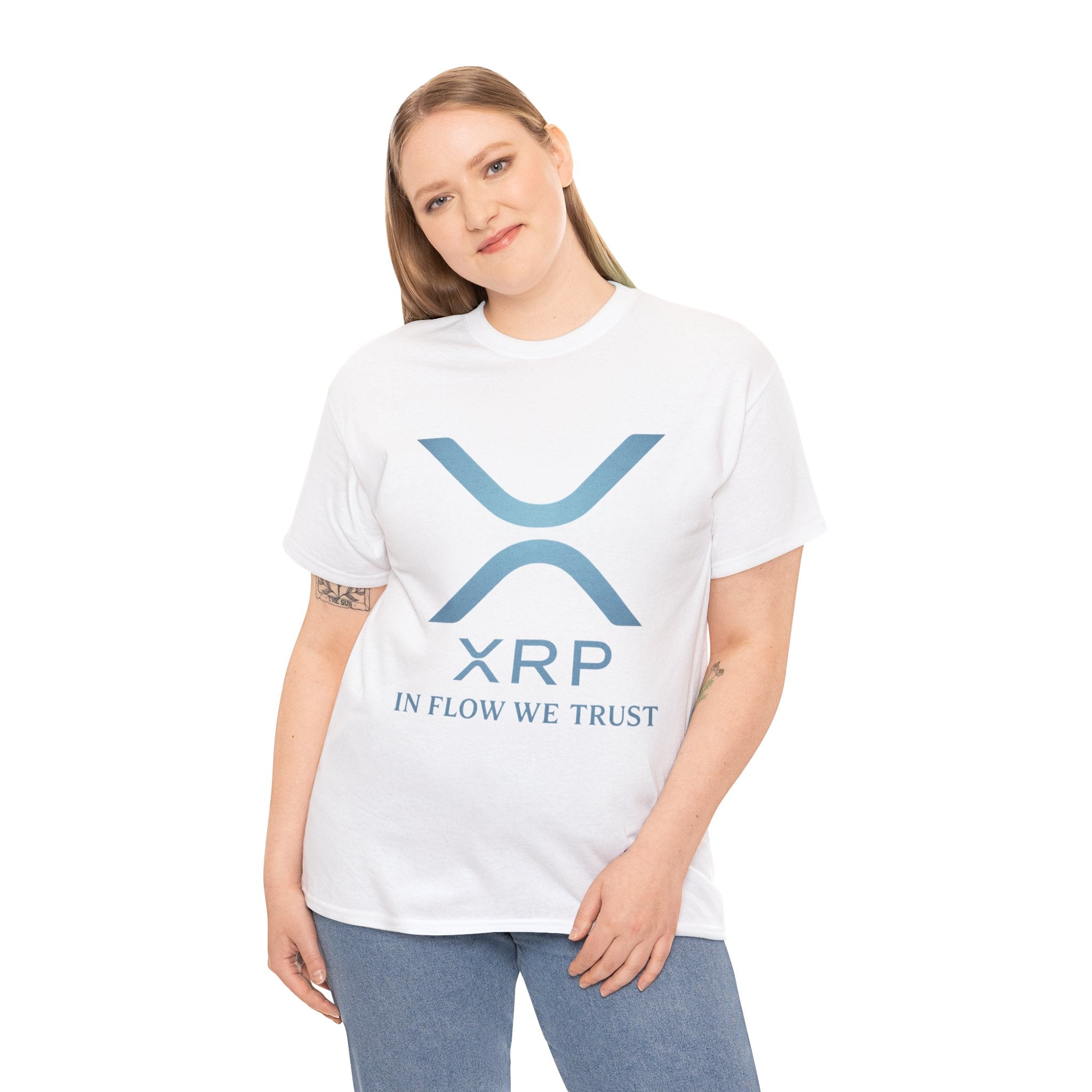 XRP Crypto Tee — "In Flow We Trust" Ripple Logo T-Shirt