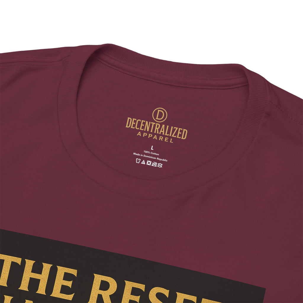 XRP Crypto Tee — "The Reset Has Begun" Bitcoin Alternative Shirt
