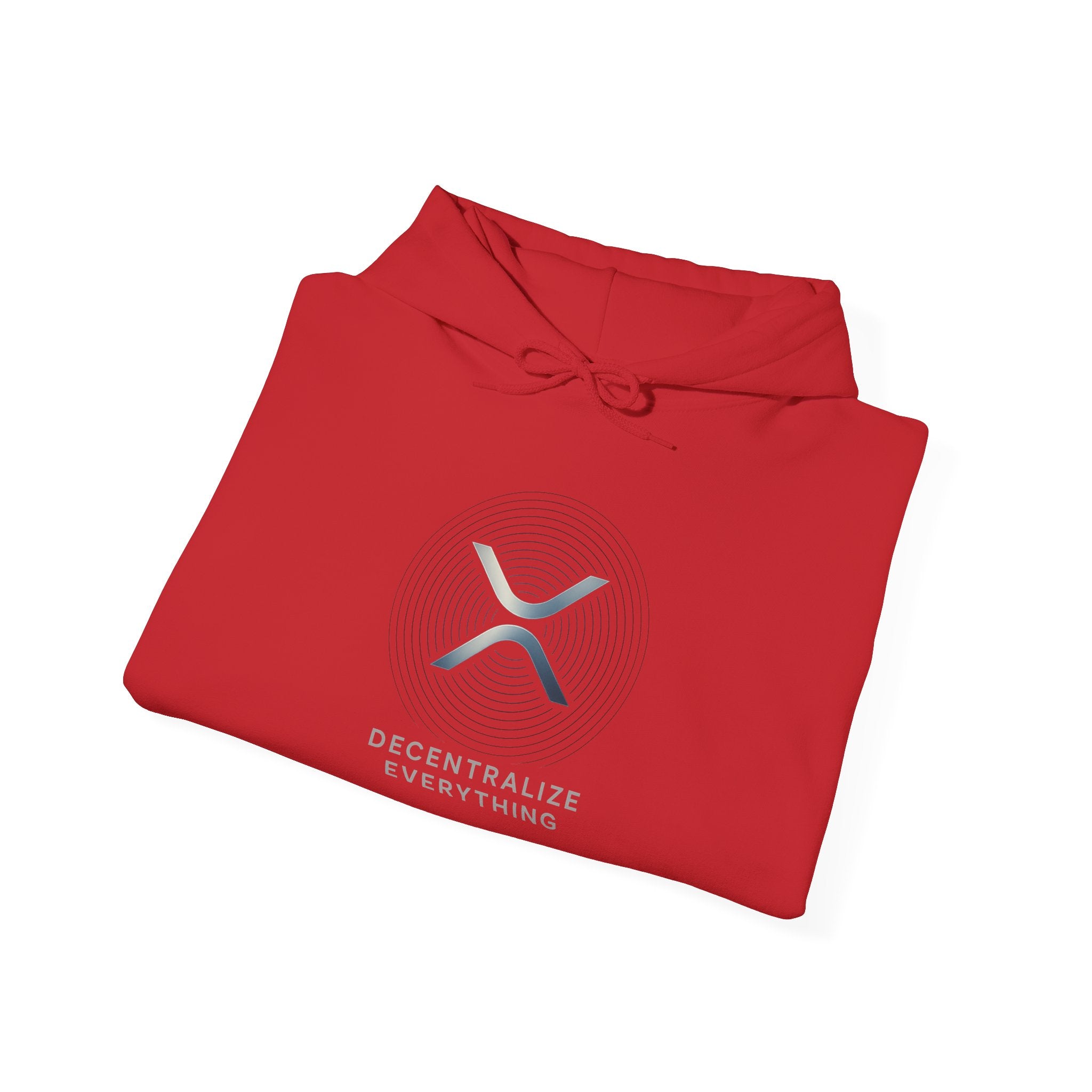 XRP 'Decentralize Everything' Hoodie — Minimal Crypto Logo Pullover