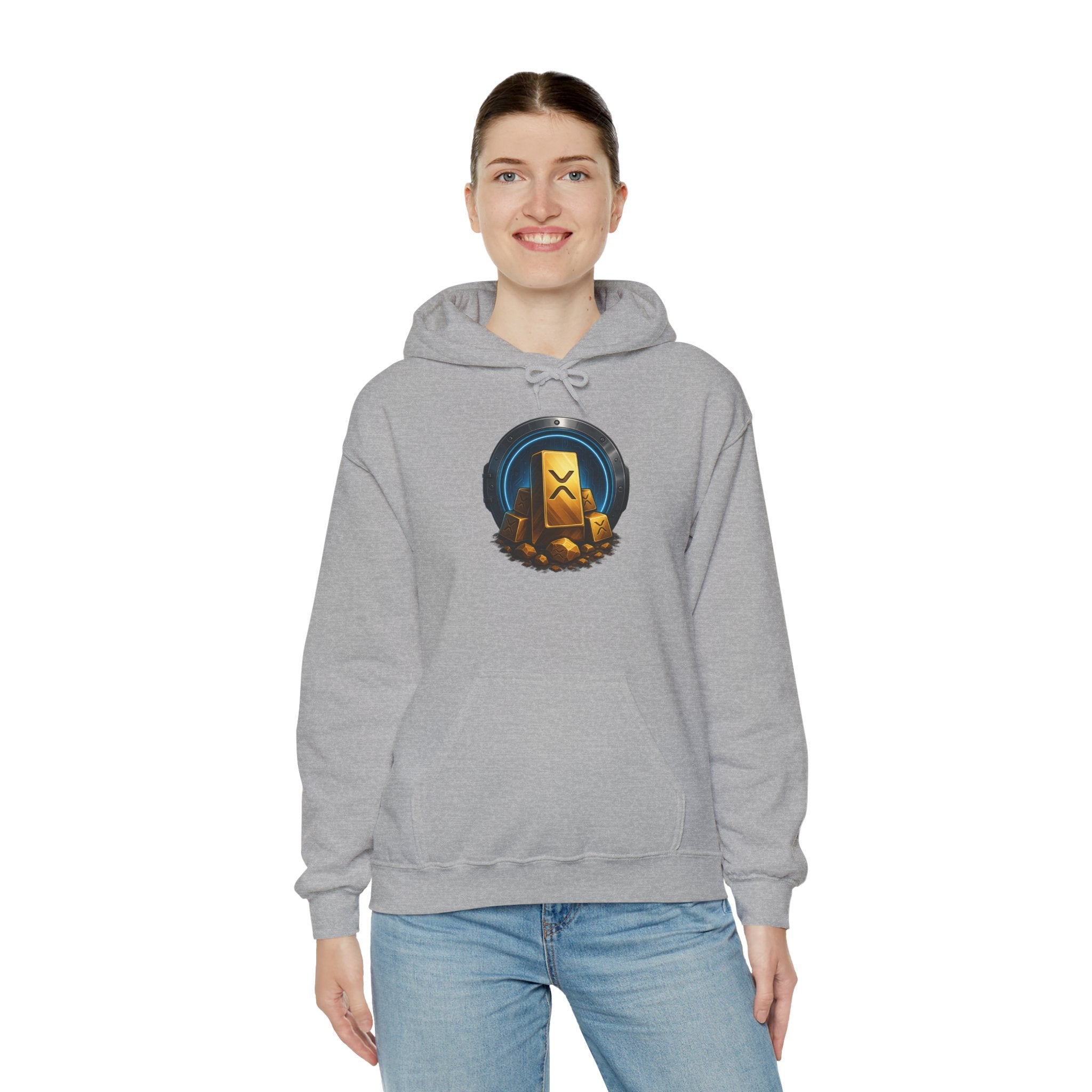 Gaming Treasure Hoodie — Gold Loot Chest Emblem