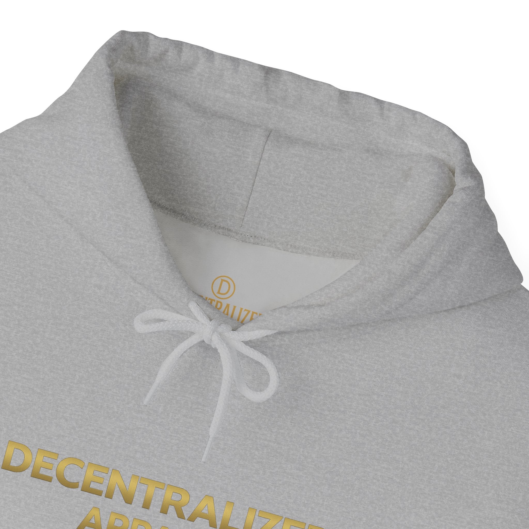 Decentralized Apparel Hoodie — Minimalist Crypto-Inspired White Pullover