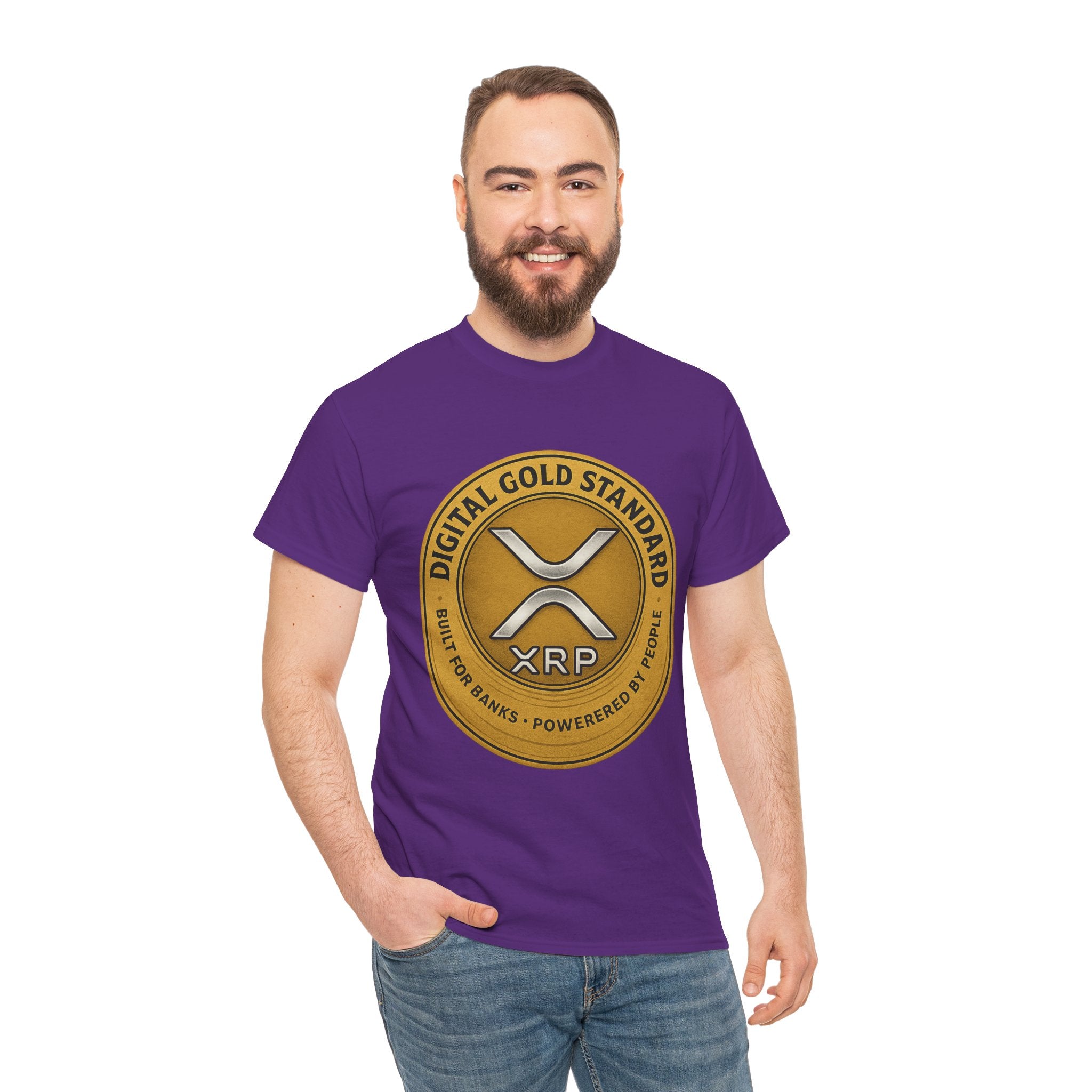 XRP Digital Gold Tee – Cryptocurrency Logo Shirt