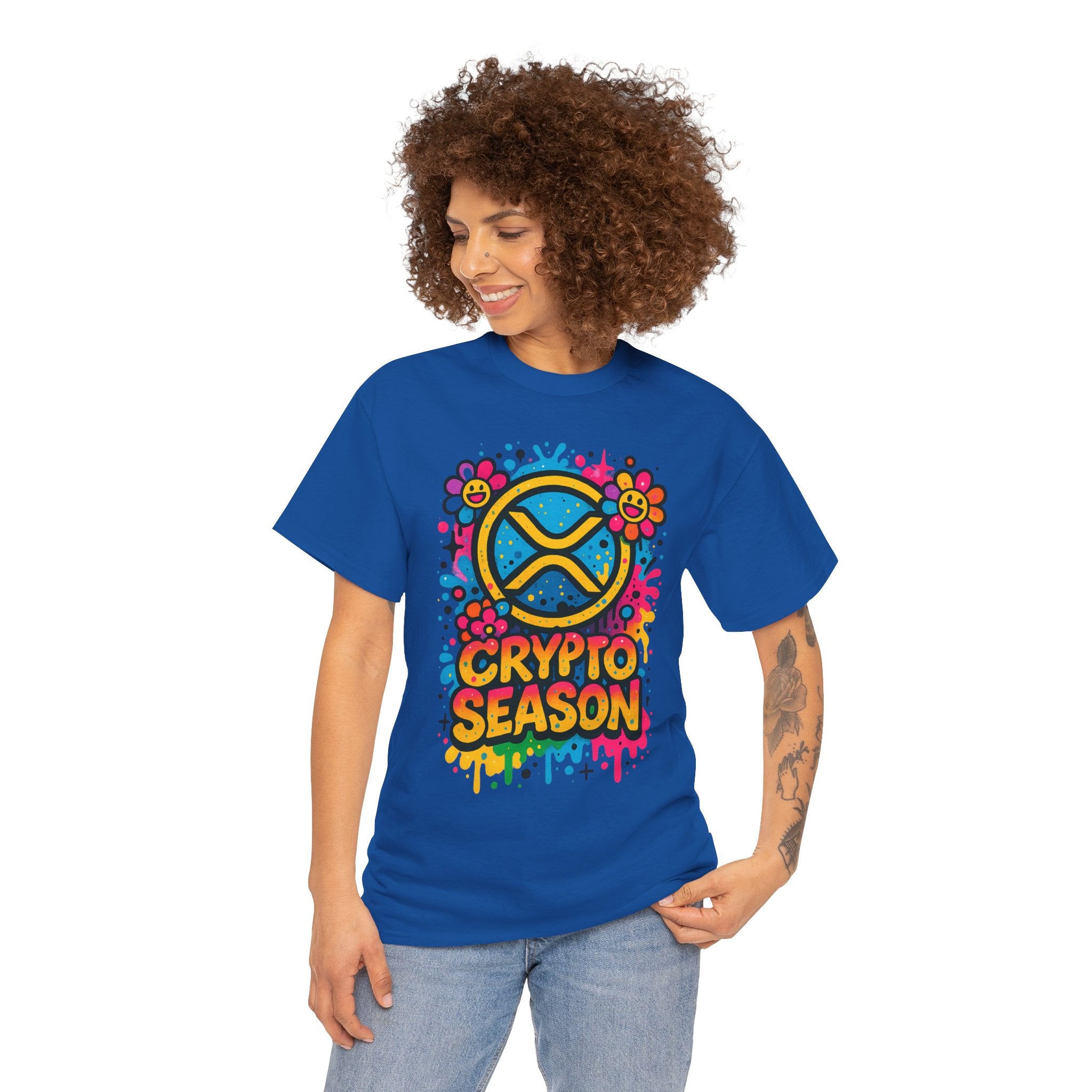 Crypto Season T-Shirt — Colorful Ripple XRP Logo Tee