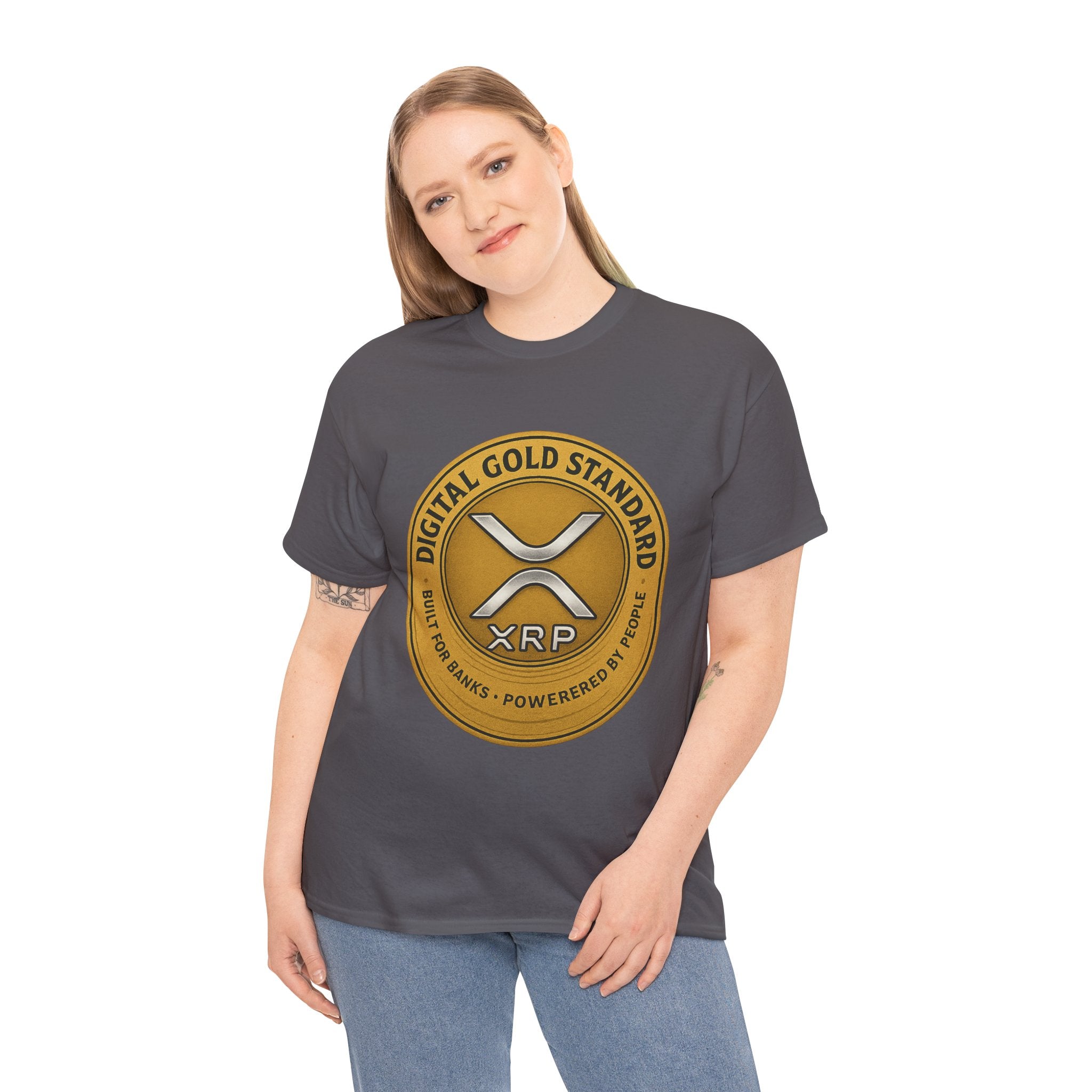XRP Digital Gold Tee – Cryptocurrency Logo Shirt
