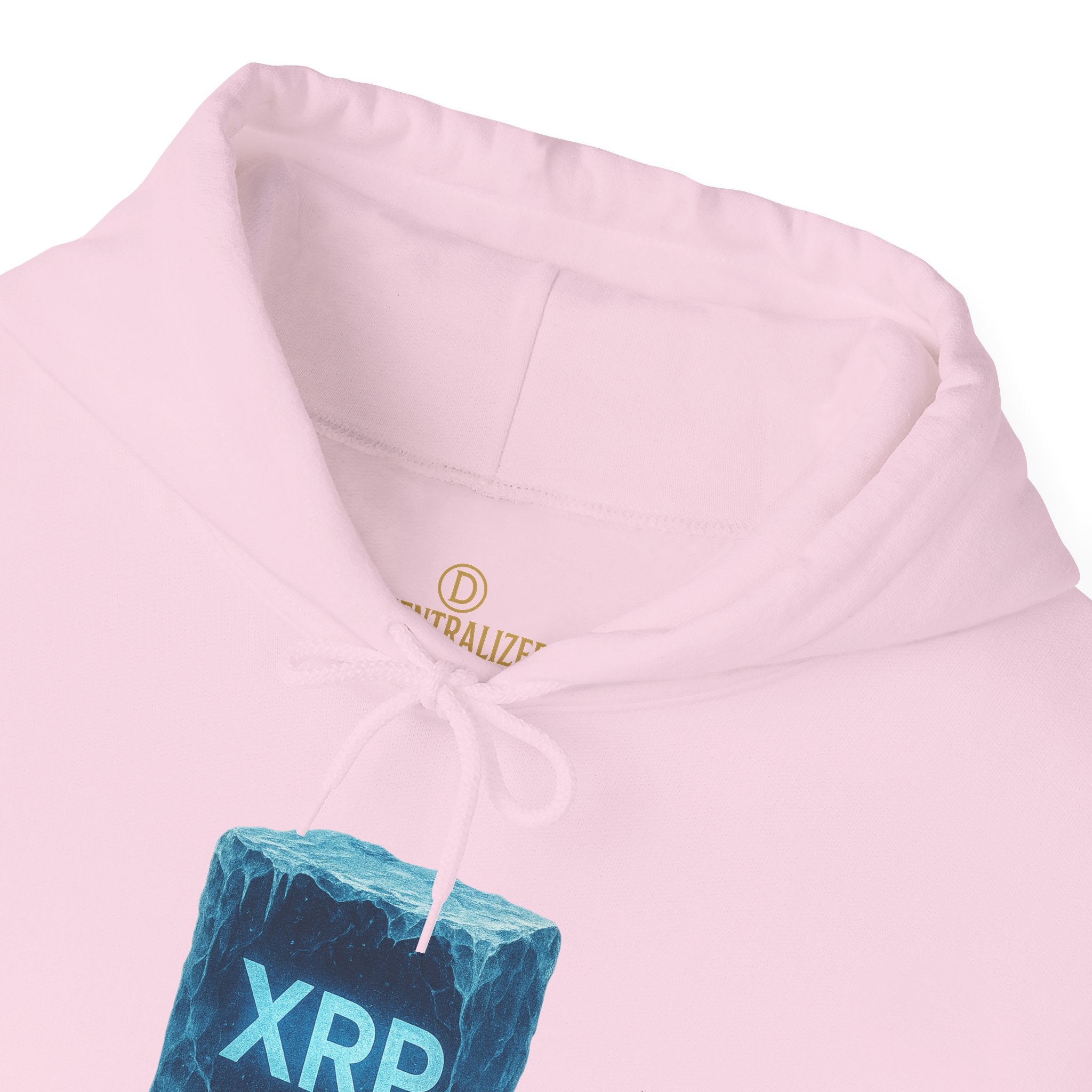 XRP Frozen Cube Hoodie — Crypto Ice Block Sweater for XRP Fans