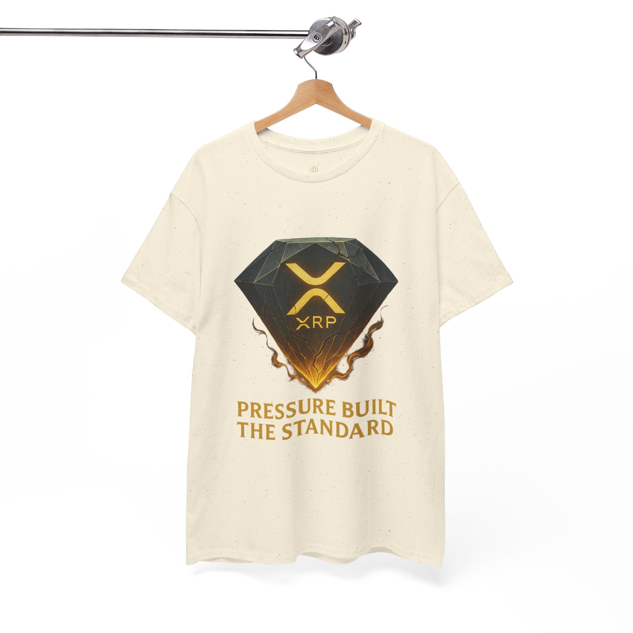 XRP Diamond Tee — "Pressure Built The Standard" Crypto Graphic T‑Shirt