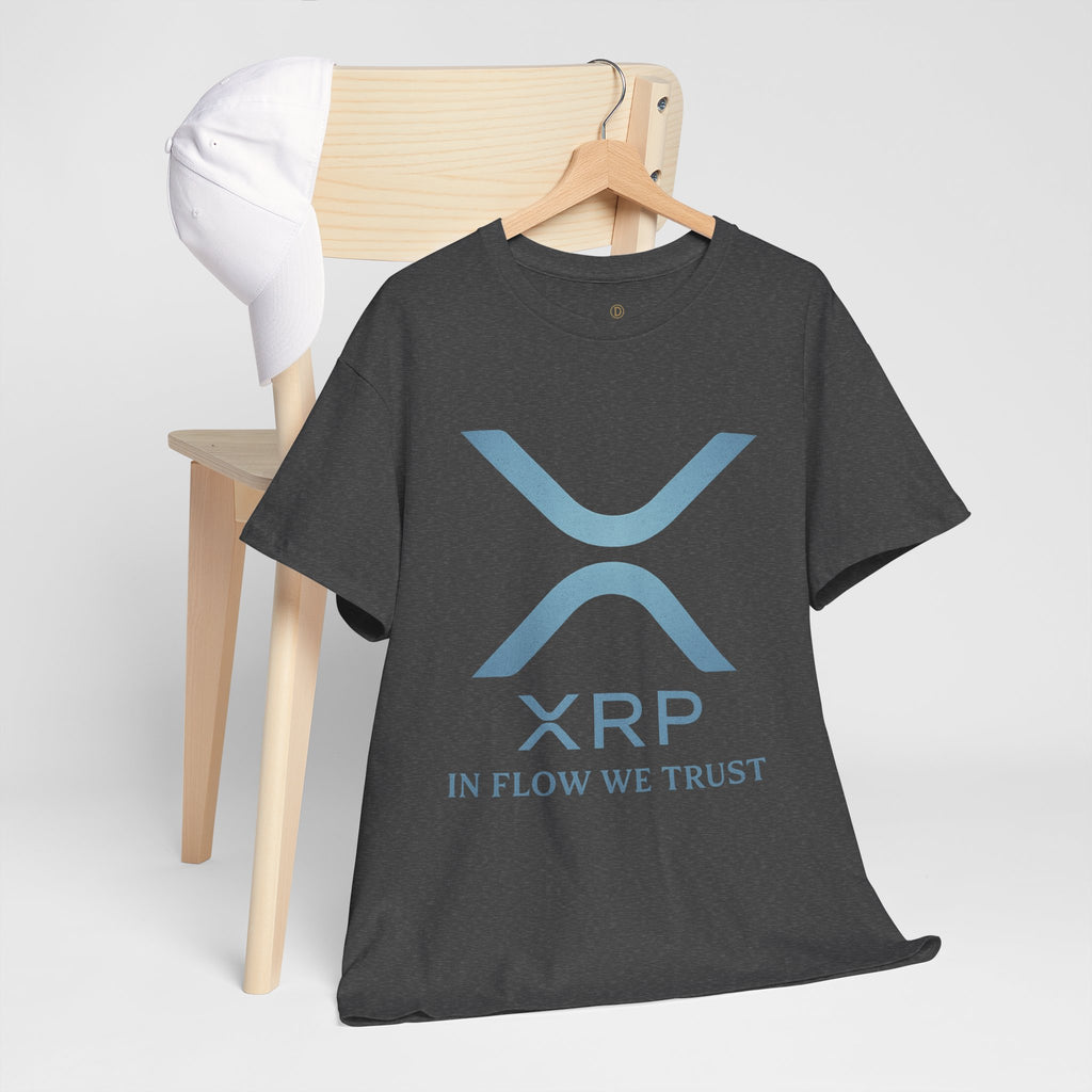 XRP Crypto Tee — "In Flow We Trust" Ripple Logo T-Shirt