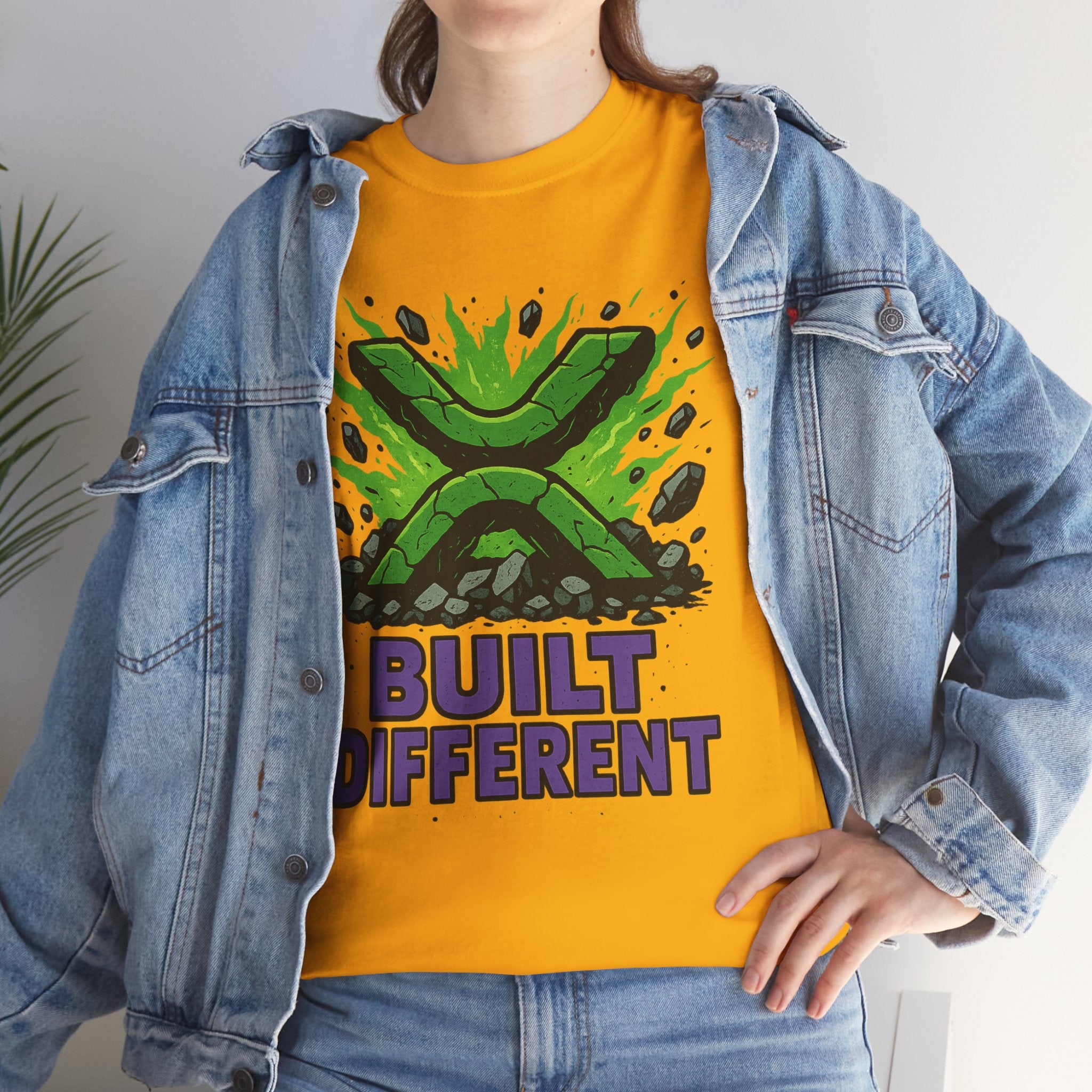 Built Different T-Shirt — Green Gamer Logo Tee