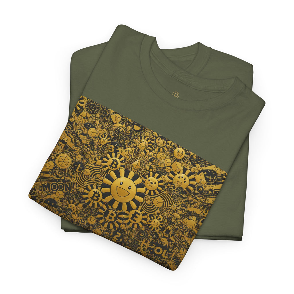 Sunflower Burst T‑Shirt — Golden Sunflower Pattern Tee