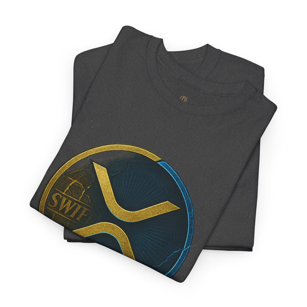 XRP 'Replaces Swift' Cotton Tee — Crypto Ripple Logo T-Shirt