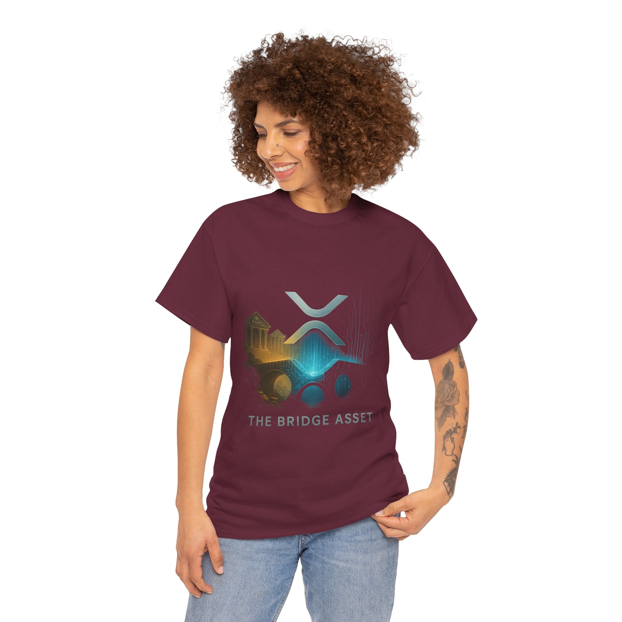 Ripple XRP Crypto Tee — 'The Bridge Asset' Logo T-Shirt