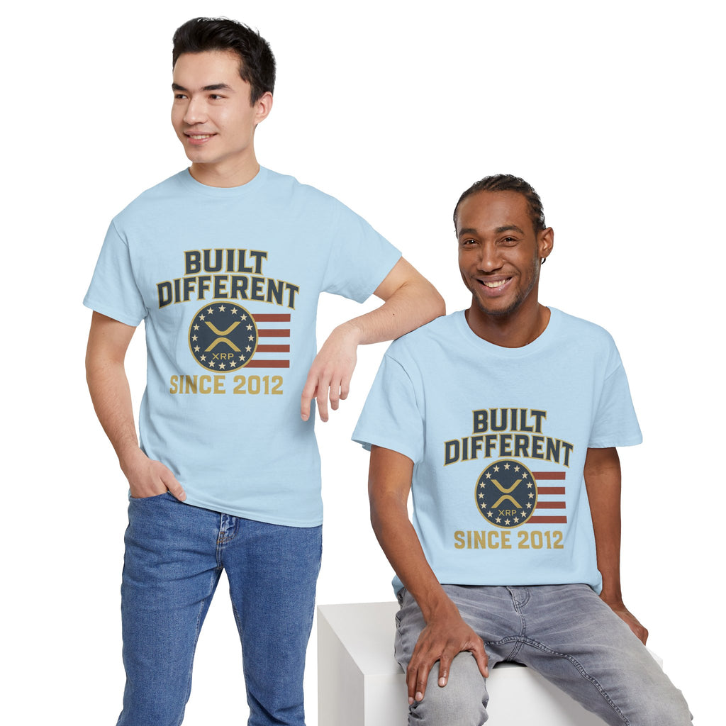 Built Different Since 2012 T-Shirt — American Flag Vintage Crew Tee