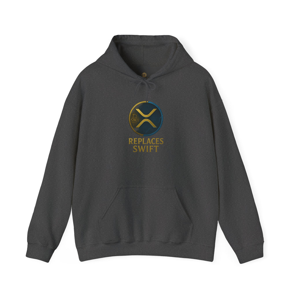 Crypto Logo Hoodie — "Replaces Swift" Ripples Design