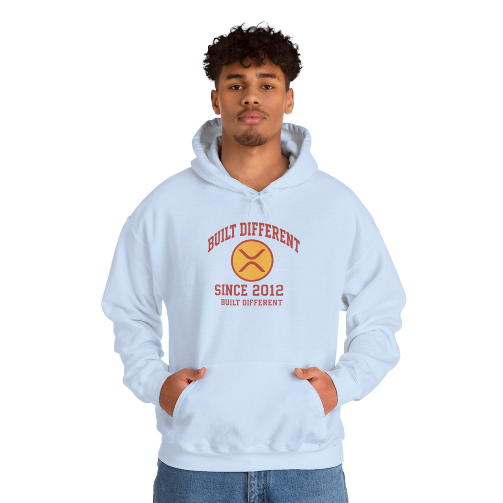 Built Different Hoodie — 'Built Different Since 2012' Retro Logo Hooded Sweatshirt