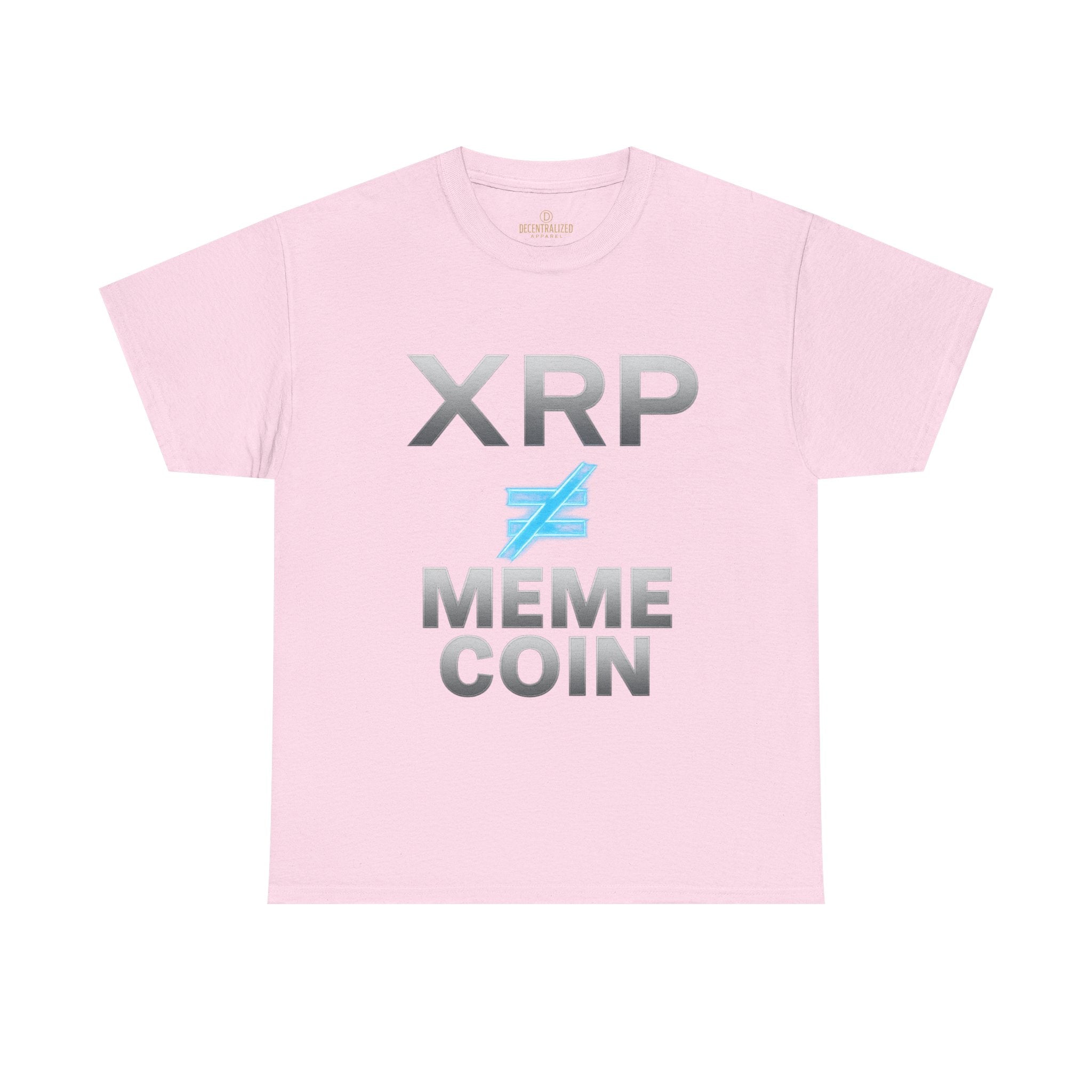XRP ≠ Meme Coin T-Shirt — Crypto Investor Statement Tee