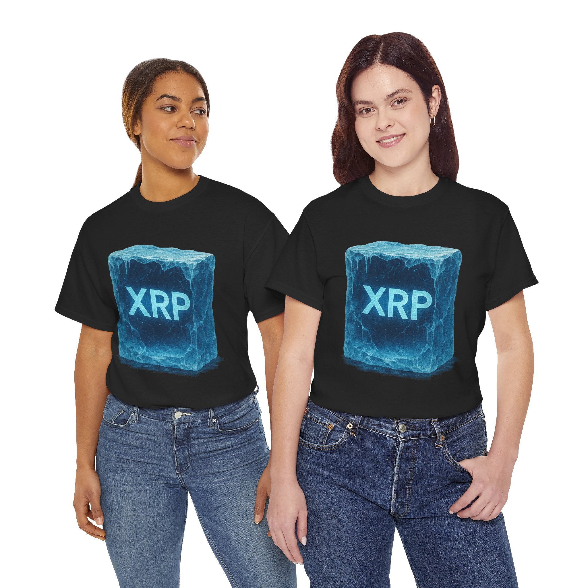 XRP Ice Block Tee — Crypto Ripple Logo T-Shirt