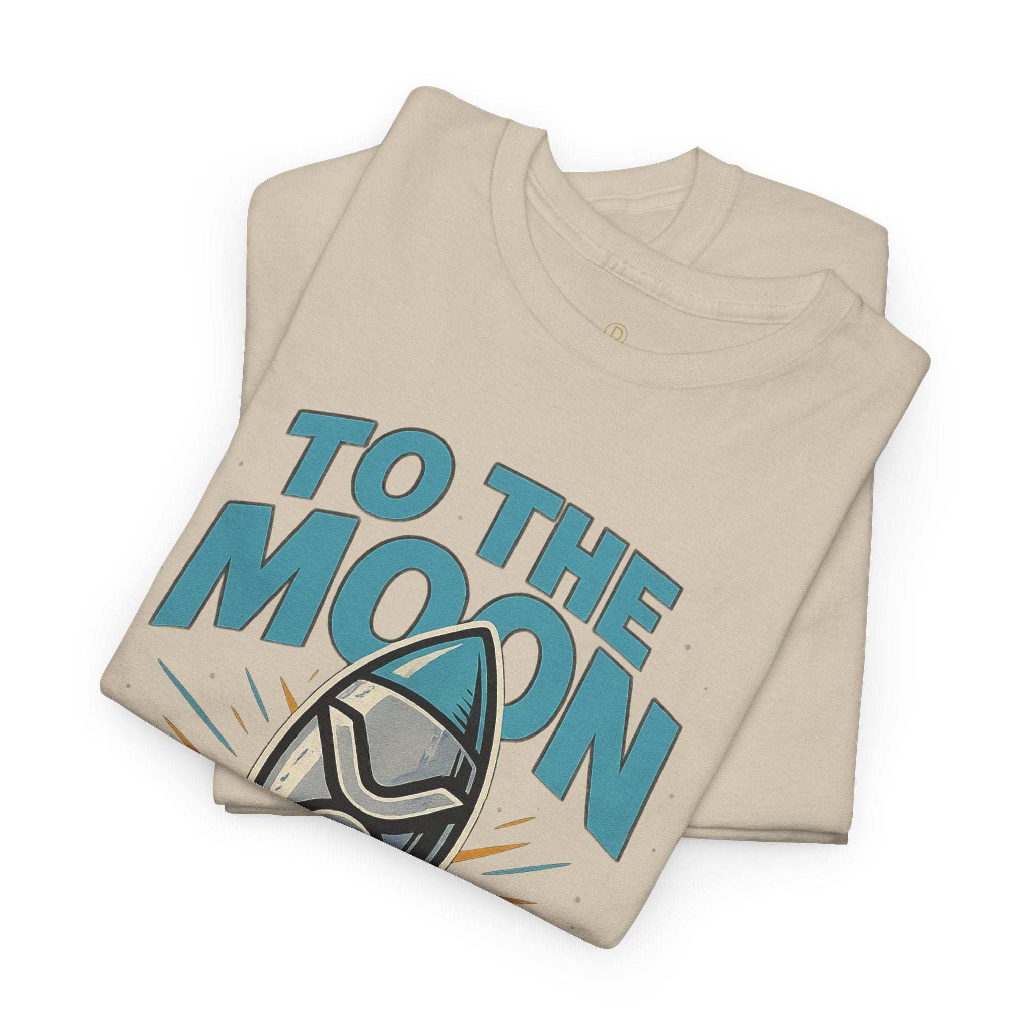 To The Moon Rocket T-Shirt — Space Graphic Tee for Crypto & Space Enthusiasts
