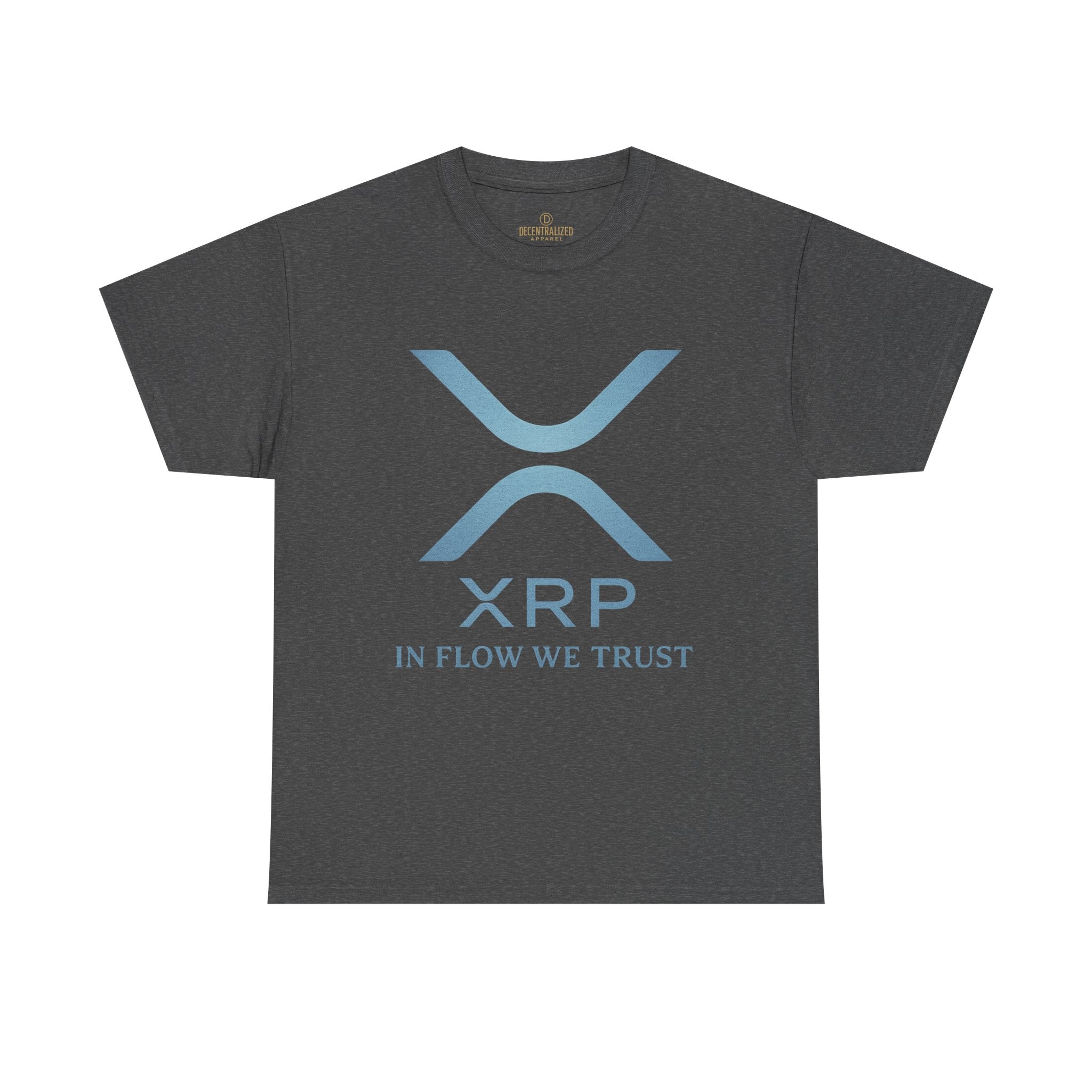 XRP Crypto Tee — "In Flow We Trust" Ripple Logo T-Shirt