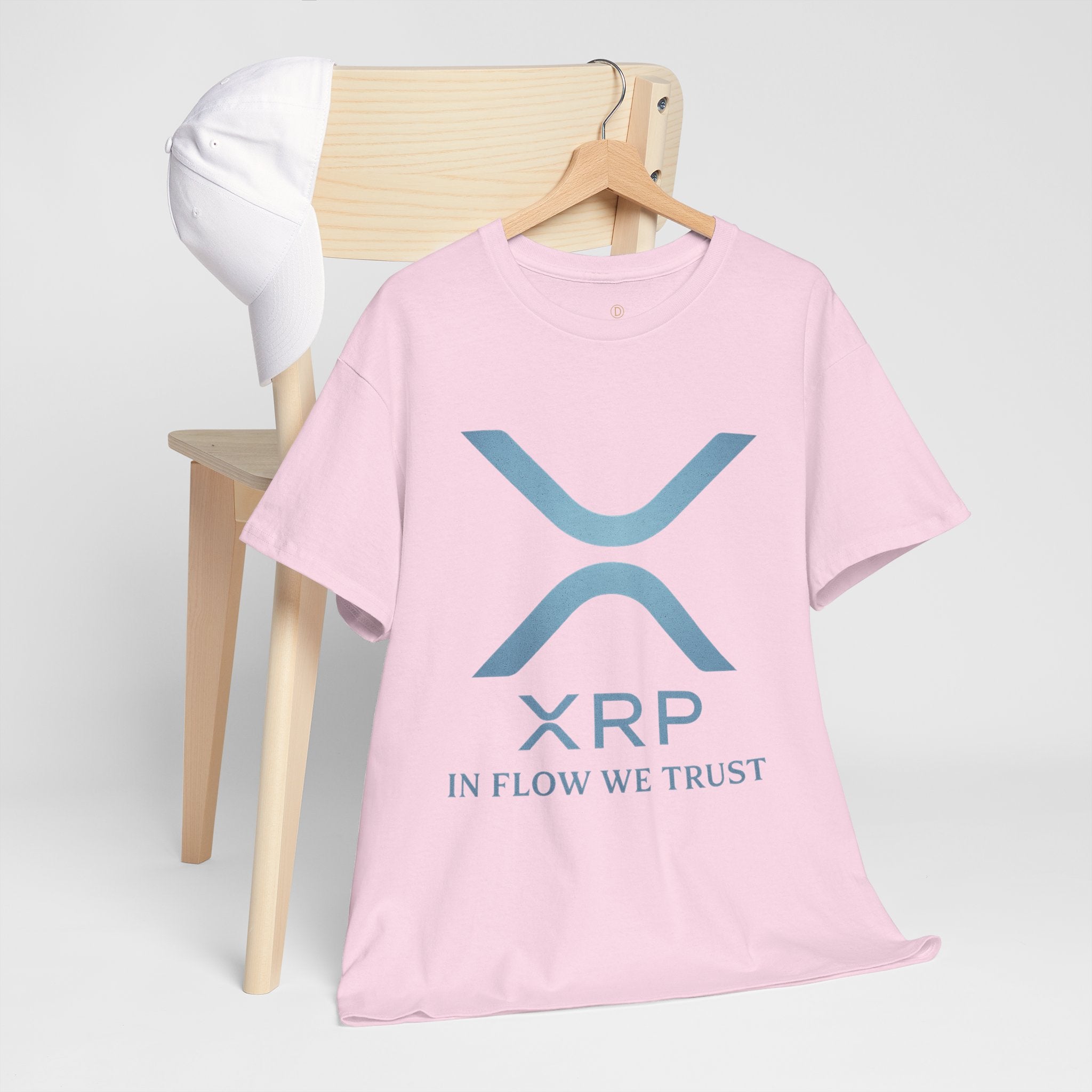 XRP Crypto Tee — "In Flow We Trust" Ripple Logo T-Shirt