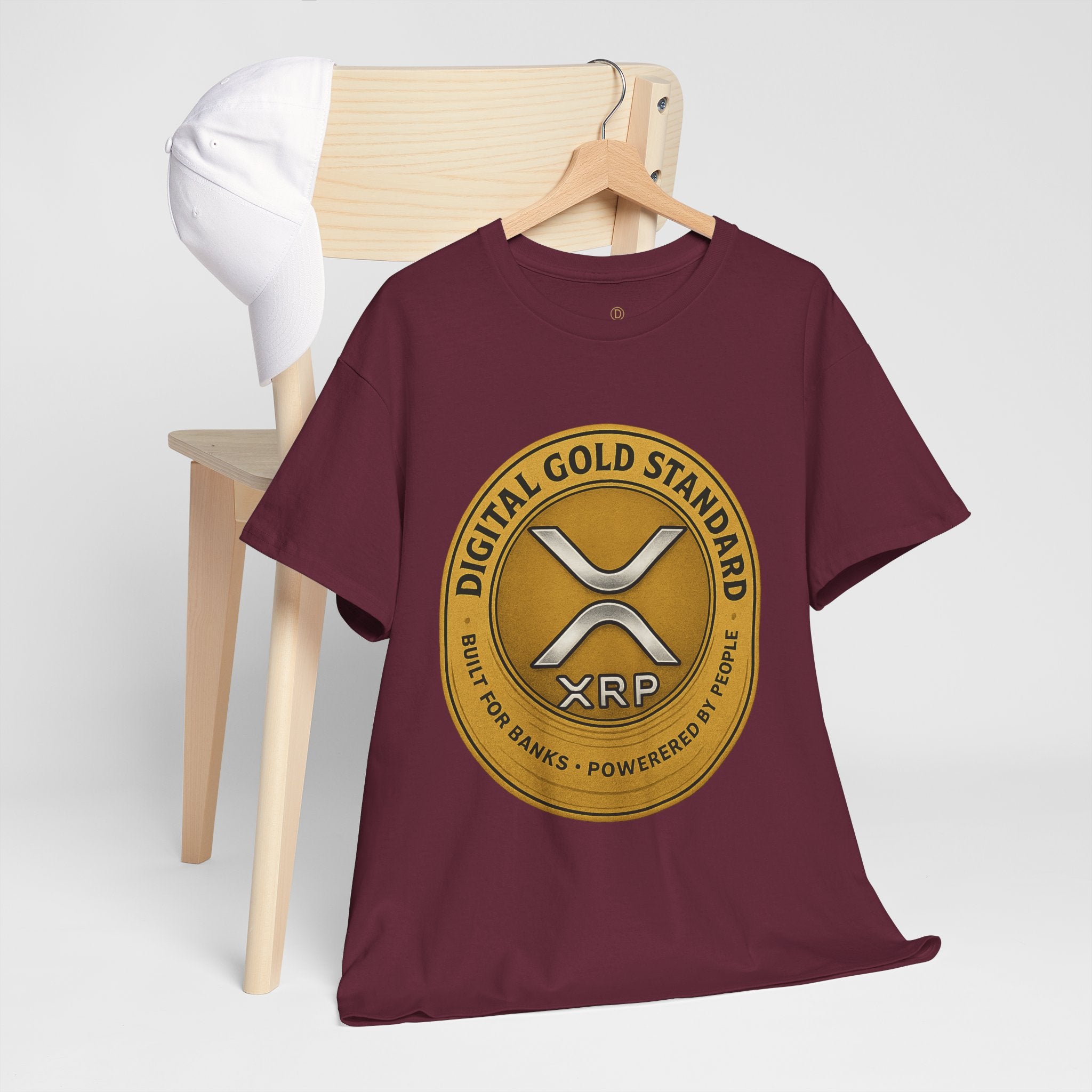 XRP Digital Gold Tee – Cryptocurrency Logo Shirt