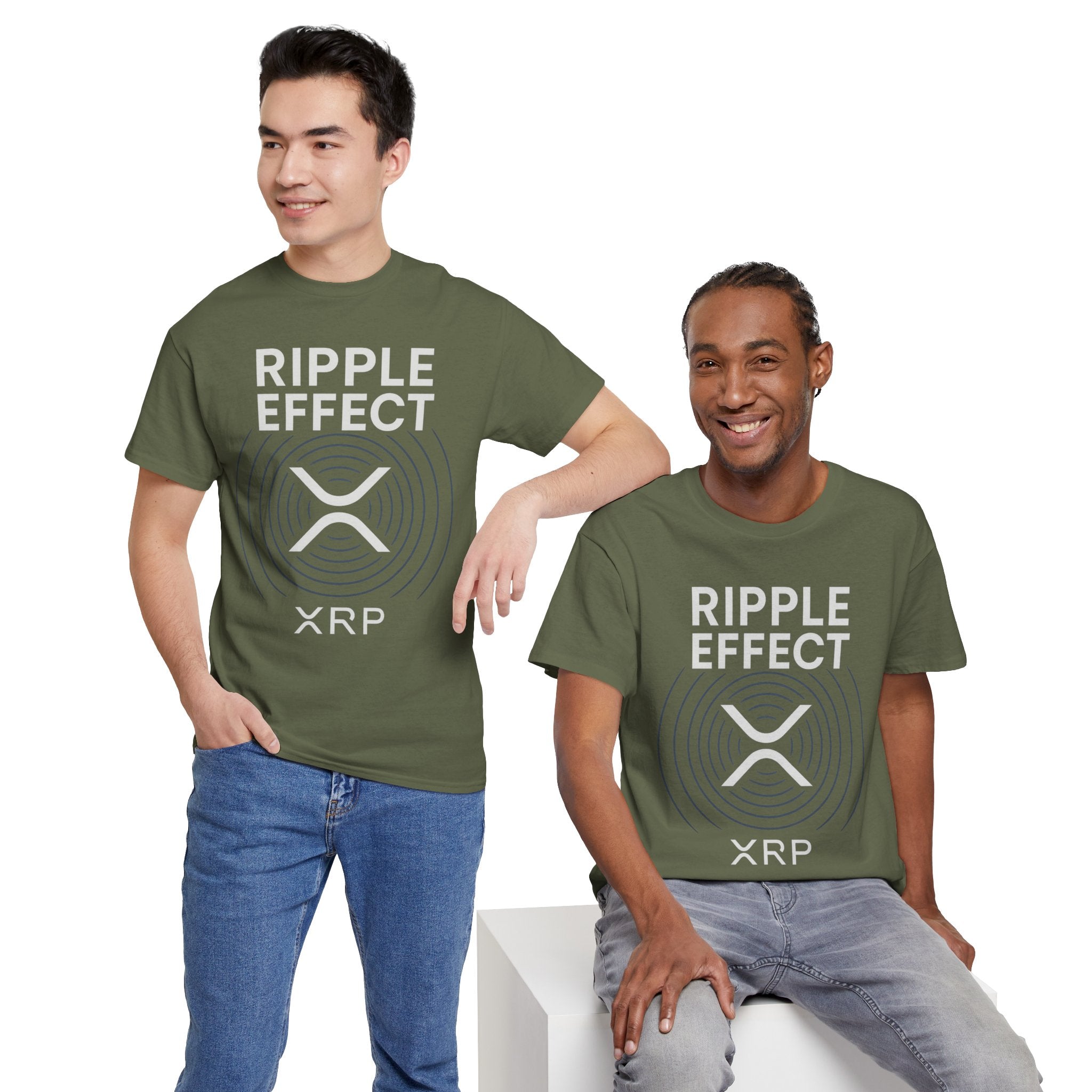 Ripple Effect XRP Tee — Minimal Cryptocurrency Logo T-Shirt