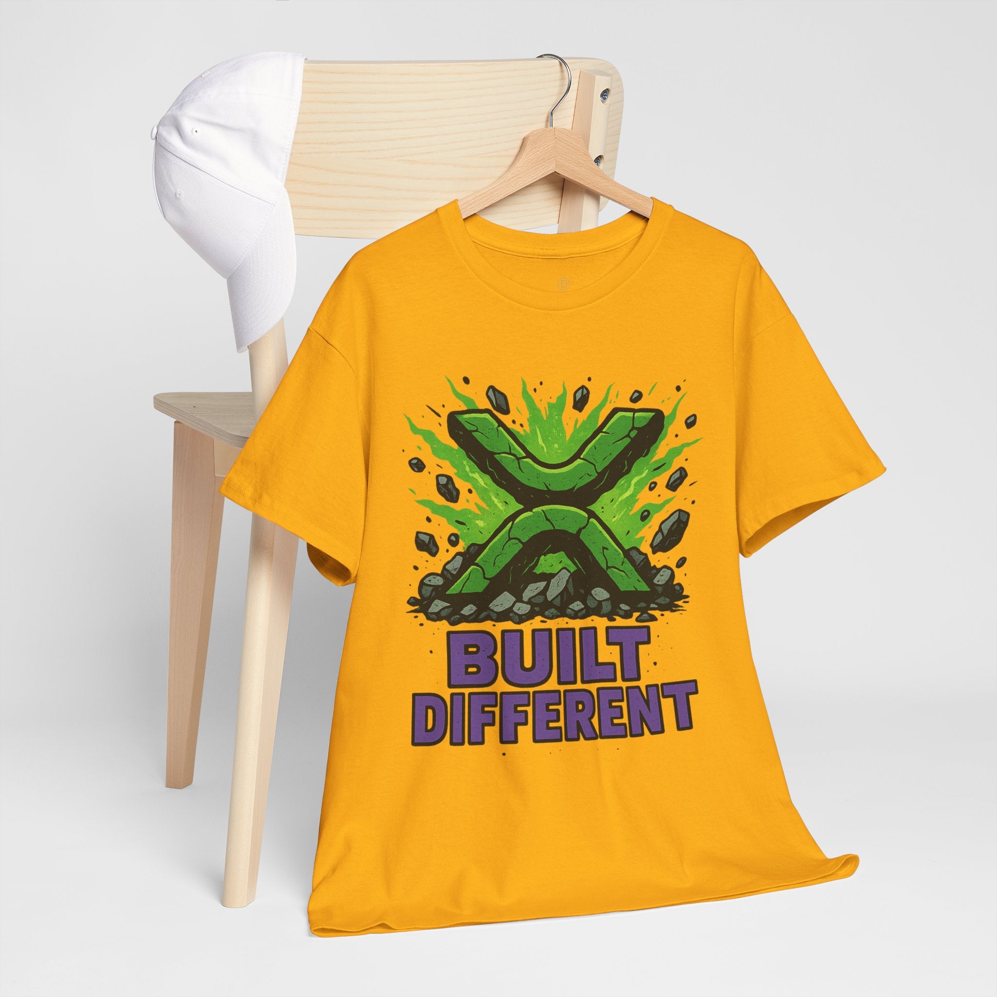 Built Different T-Shirt — Green Gamer Logo Tee