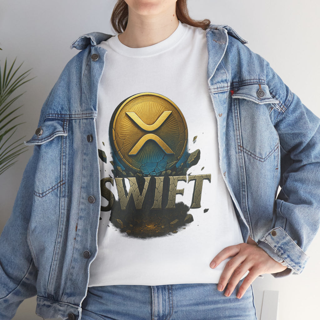 XRP Swift Cryptocurrency T‑Shirt — Ripple Coin Logo Graphic Tee