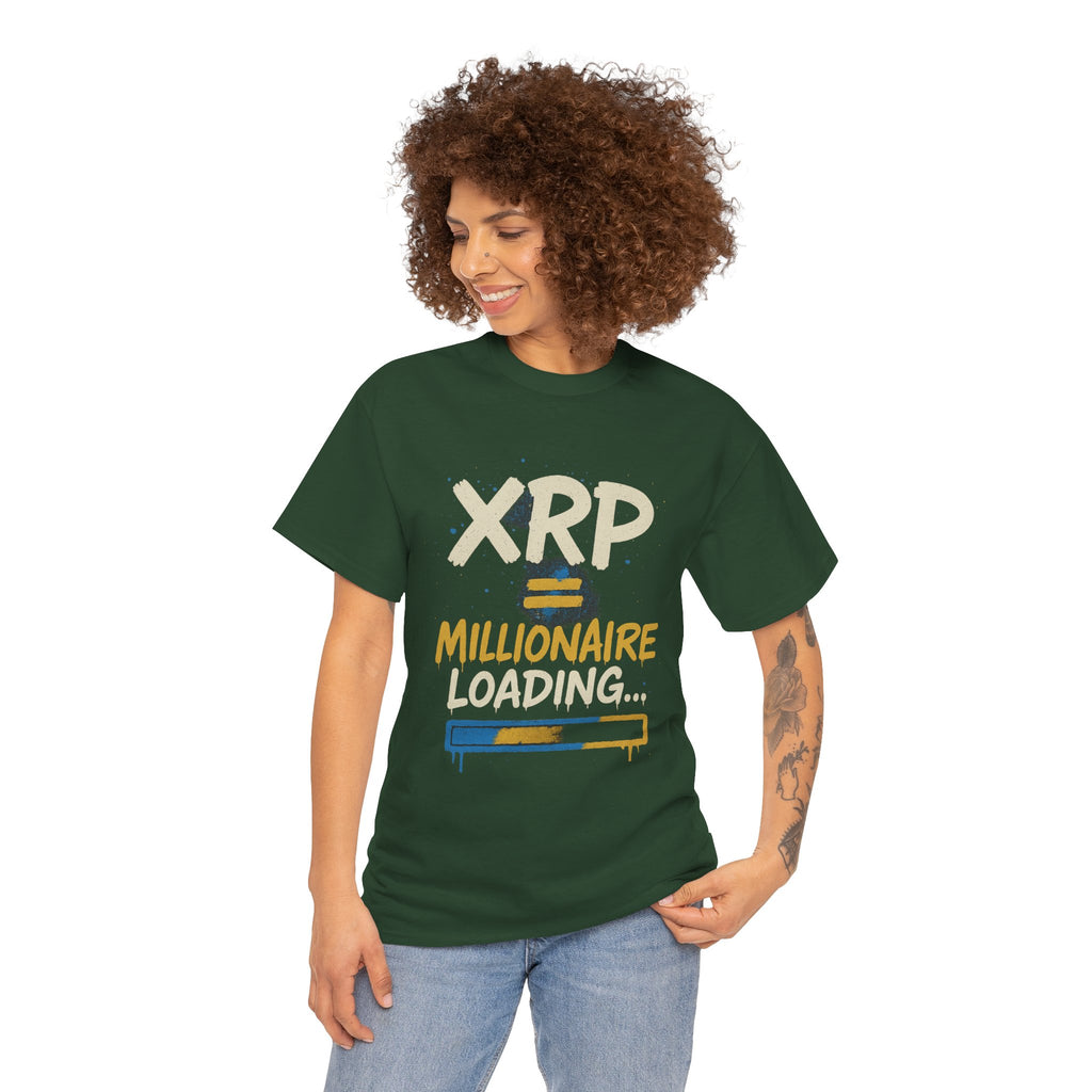 XRP Millionaire Loading T-Shirt — Crypto Investor Progress Tee