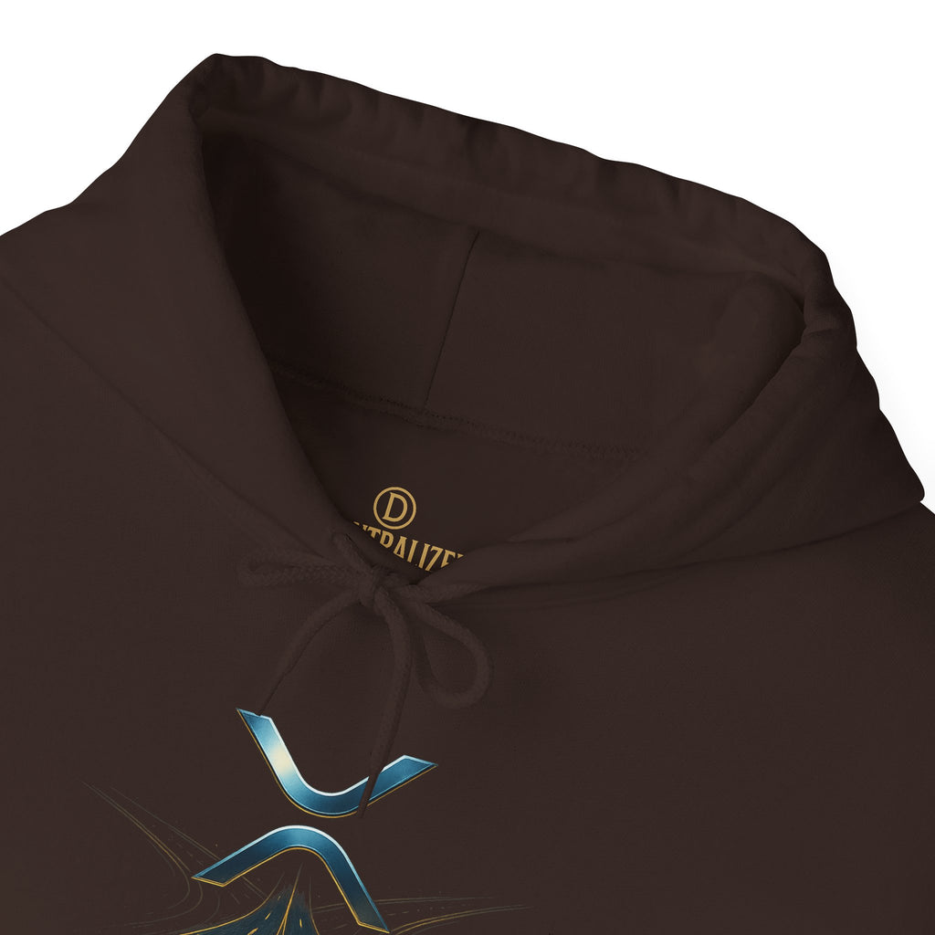 XRP Logo Hoodie — "All Roads Lead to XRP" Minimal Crypto Hoodie