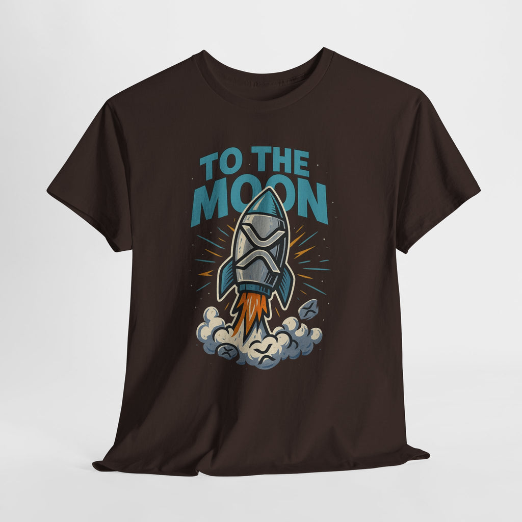 To The Moon Rocket T-Shirt — Space Graphic Tee for Crypto & Space Enthusiasts