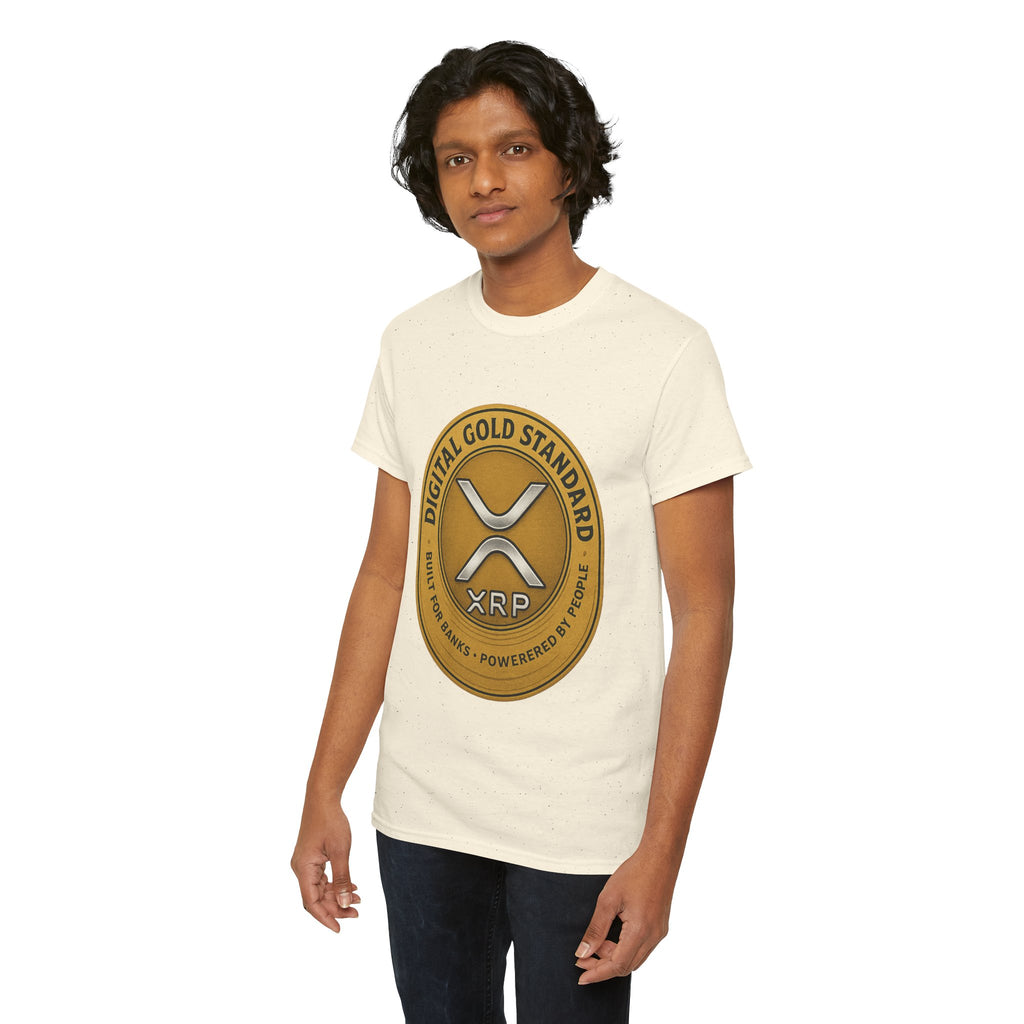 XRP Digital Gold Tee – Cryptocurrency Logo Shirt