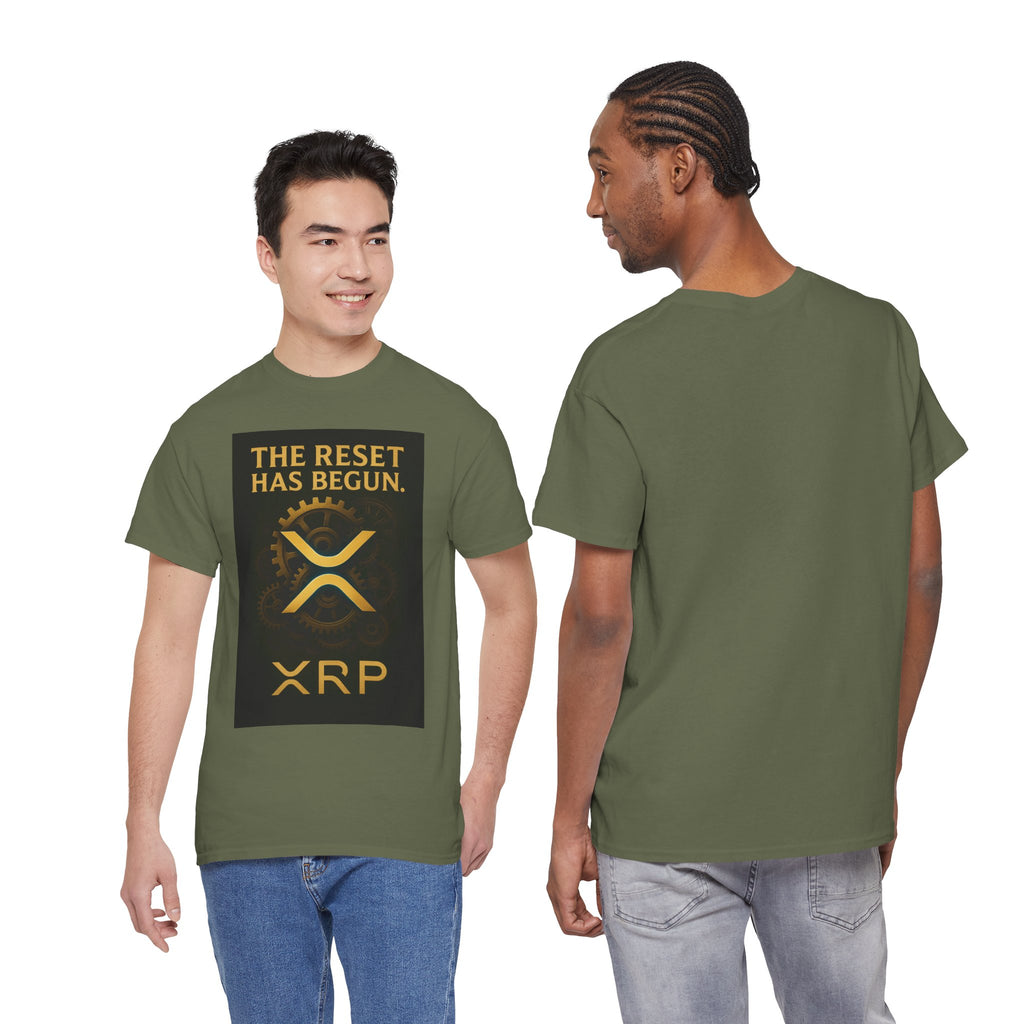 XRP Crypto Tee — "The Reset Has Begun" Bitcoin Alternative Shirt