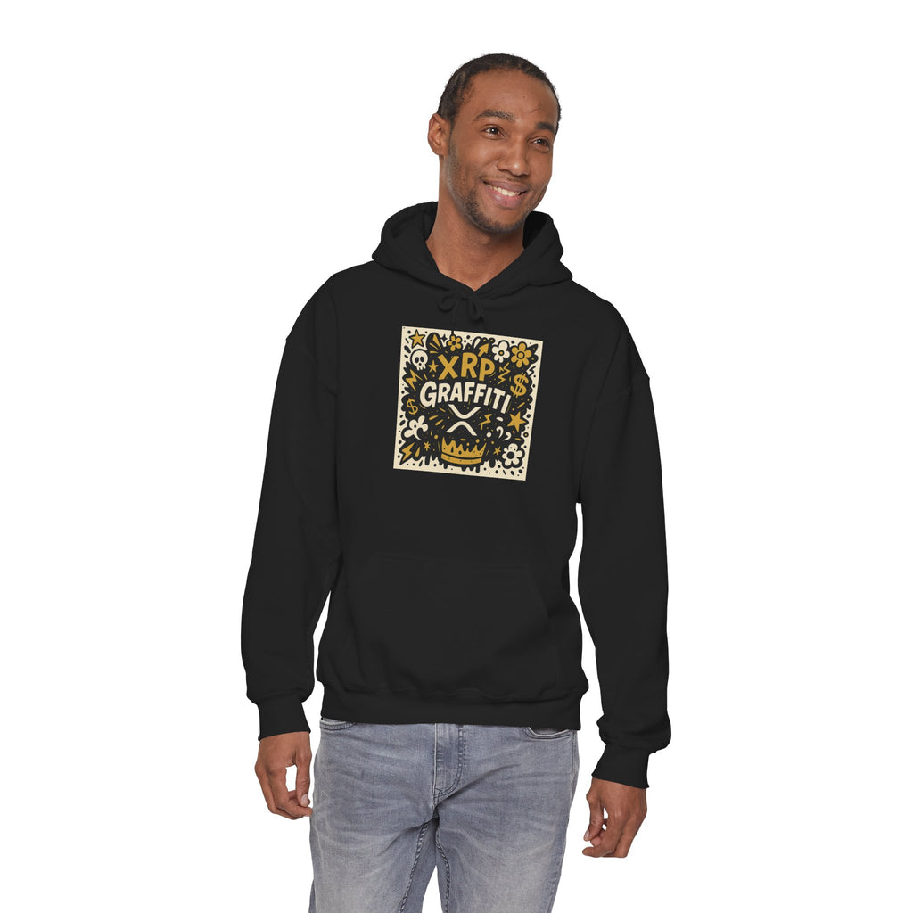 XRP Graffiti Hoodie – Street Art Crypto Sweatshirt
