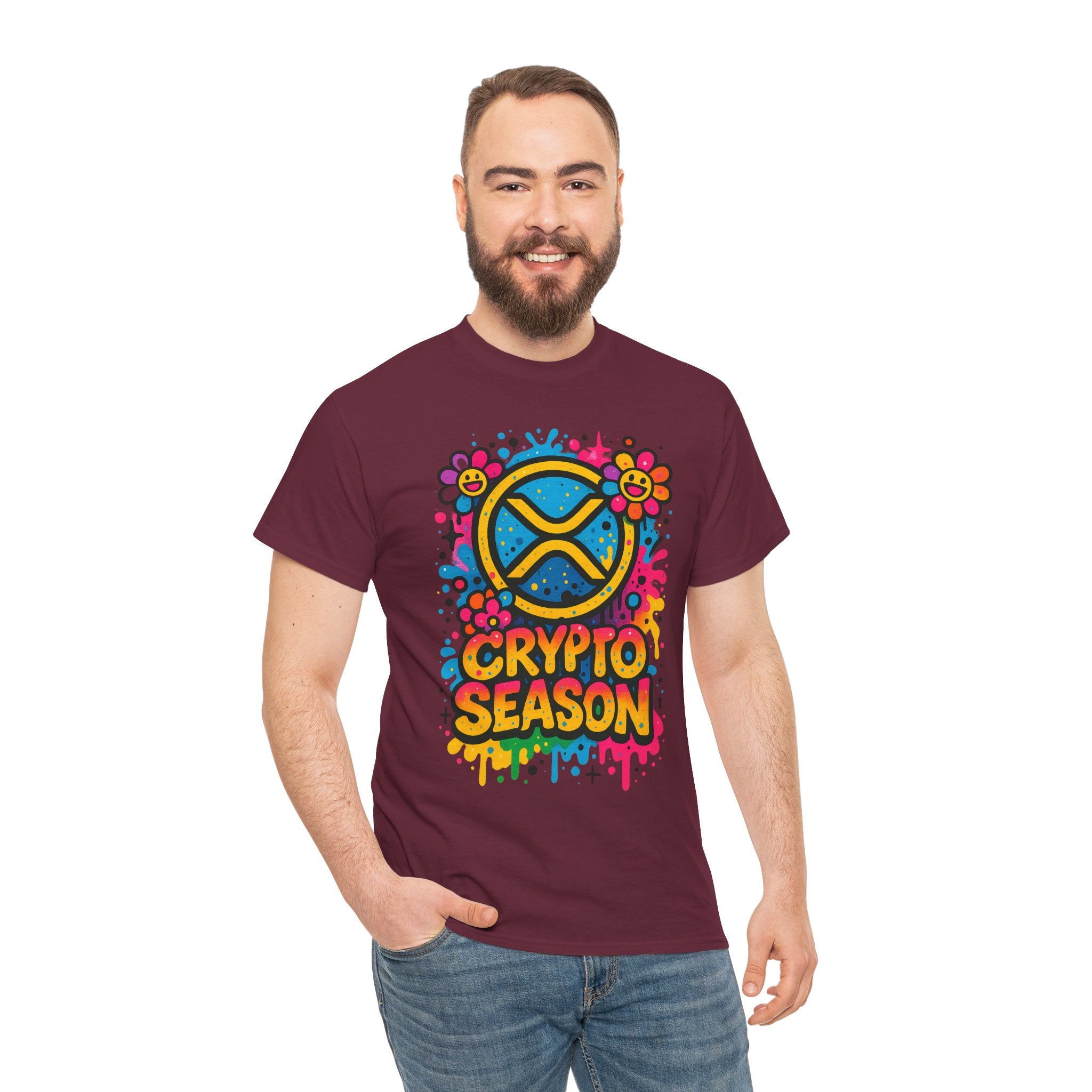 Crypto Season T-Shirt — Colorful Ripple XRP Logo Tee