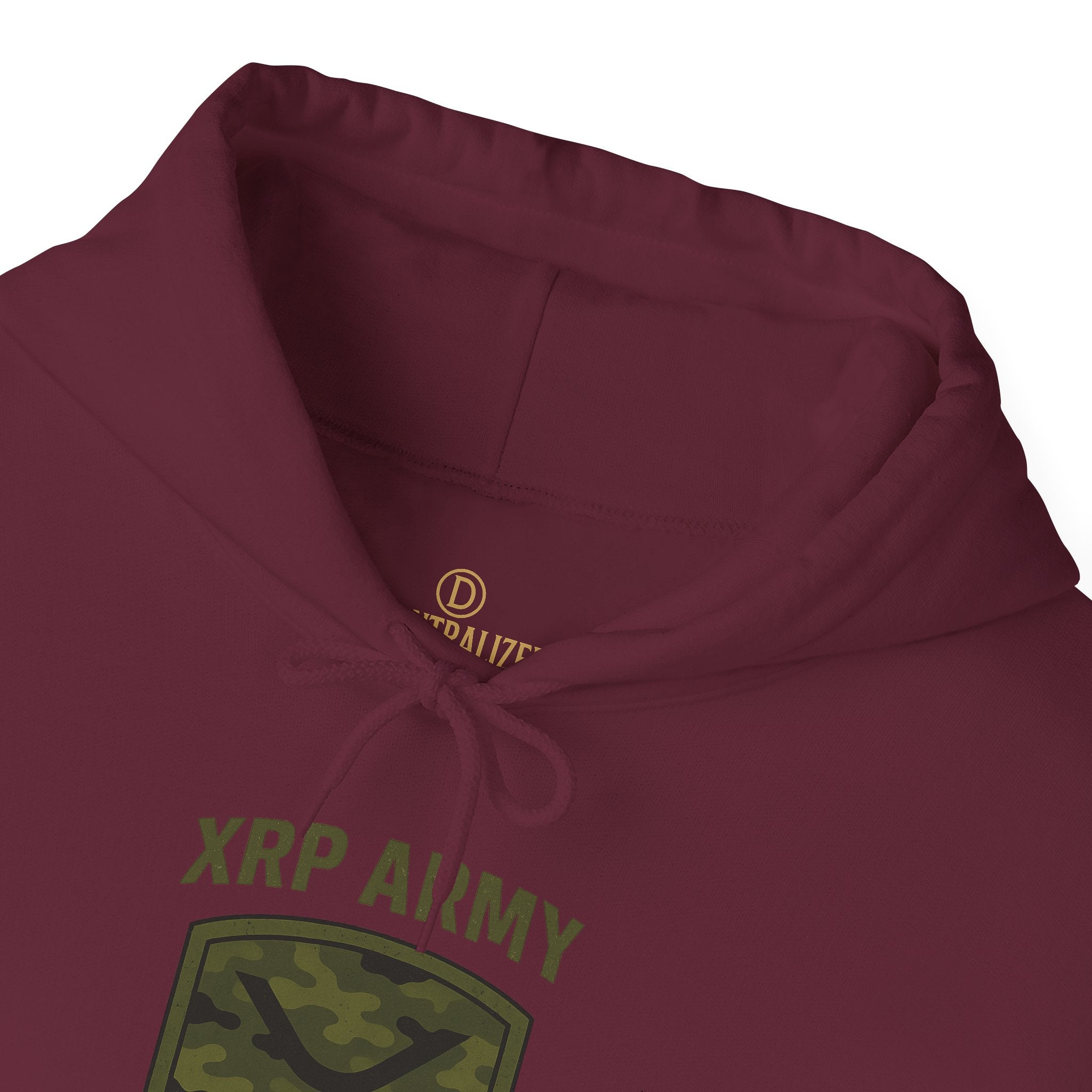 XRP Army Hoodie – Crypto Shield Camouflage Sweatshirt
