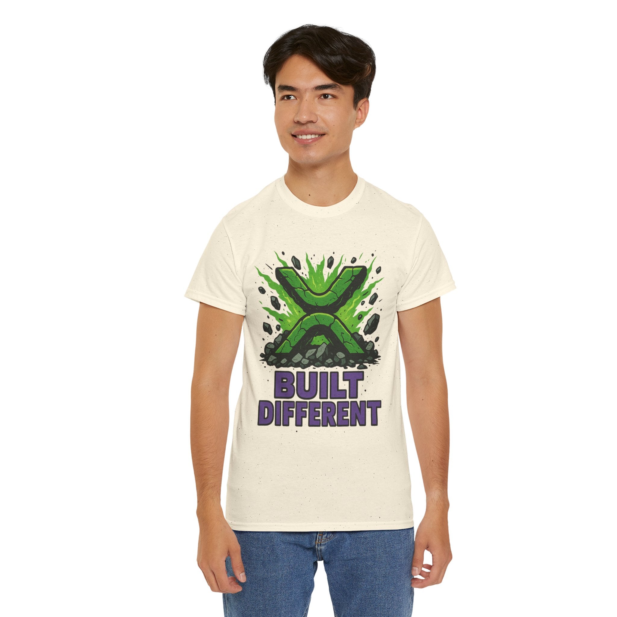 Built Different T-Shirt — Green Gamer Logo Tee