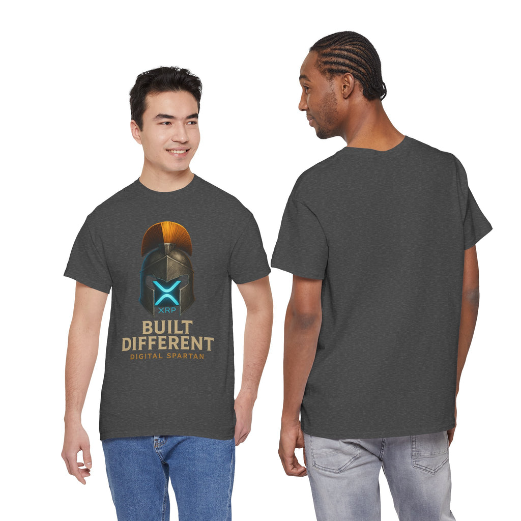 Built Different Spartan Tee — Digital Spartan XRP Crypto T-Shirt