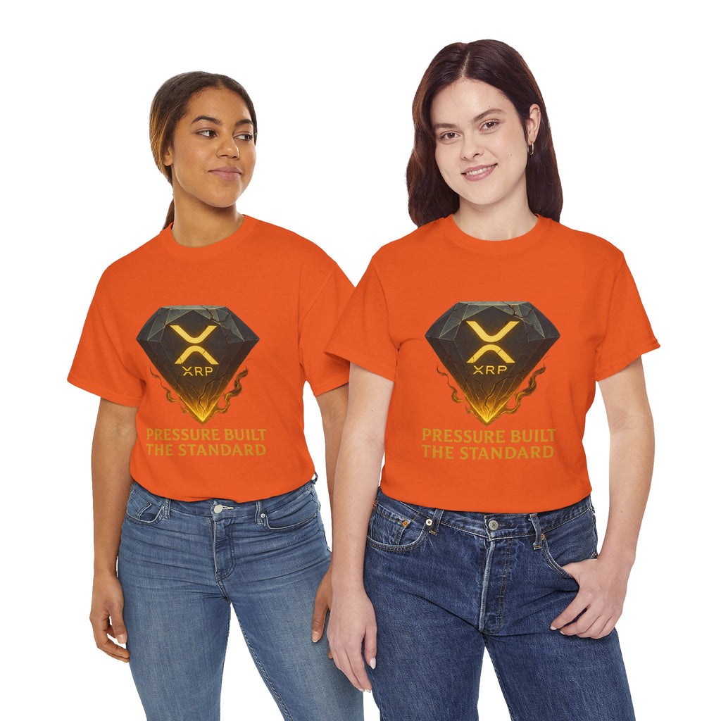 XRP Diamond Tee — "Pressure Built The Standard" Crypto Graphic T‑Shirt