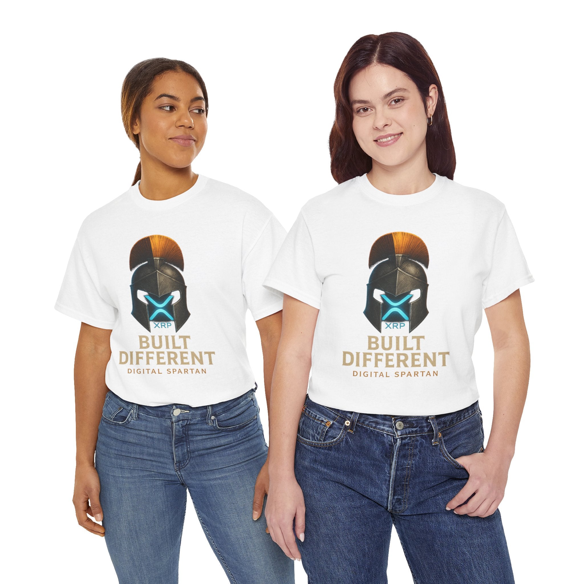 Built Different Spartan Tee — Digital Spartan XRP Crypto T-Shirt